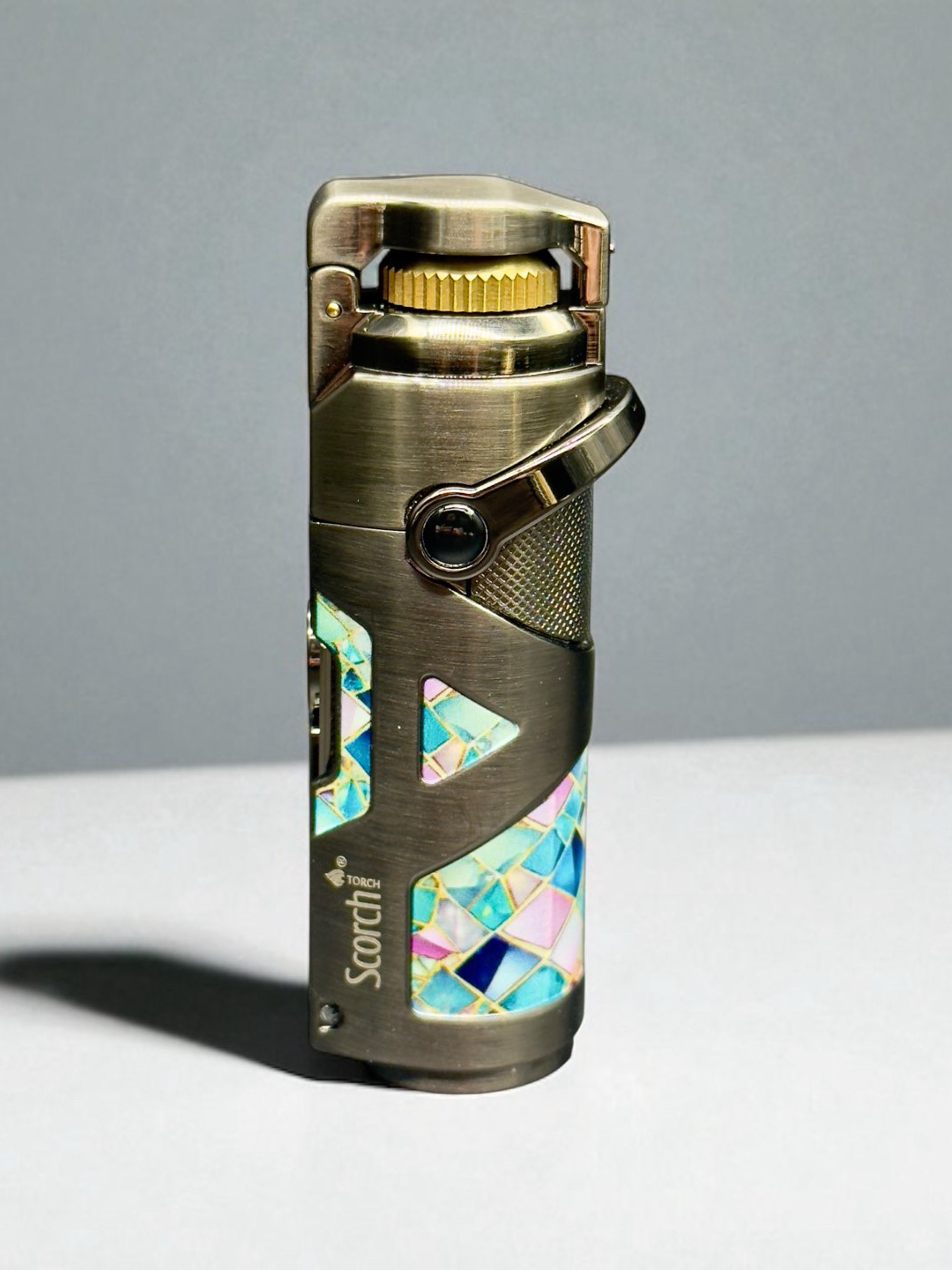 Preview pic of Scorch Torch Model 61824 – Single Flame Butane Lighter with Cigar Punch & Metal Poker Tool