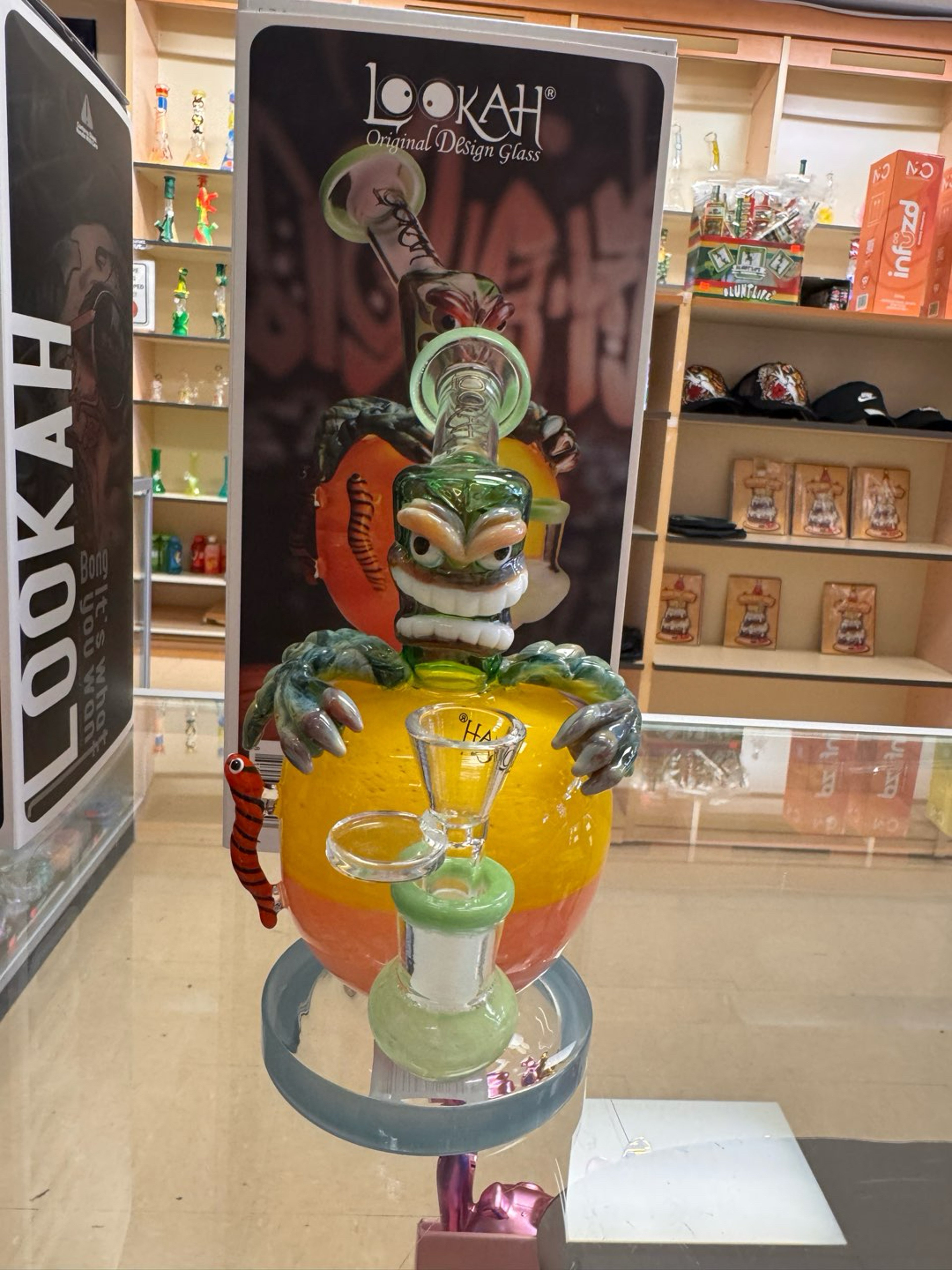 Preview pic of Lookah Bong 8.2" Mini Poison Apple Glass Water Pipe