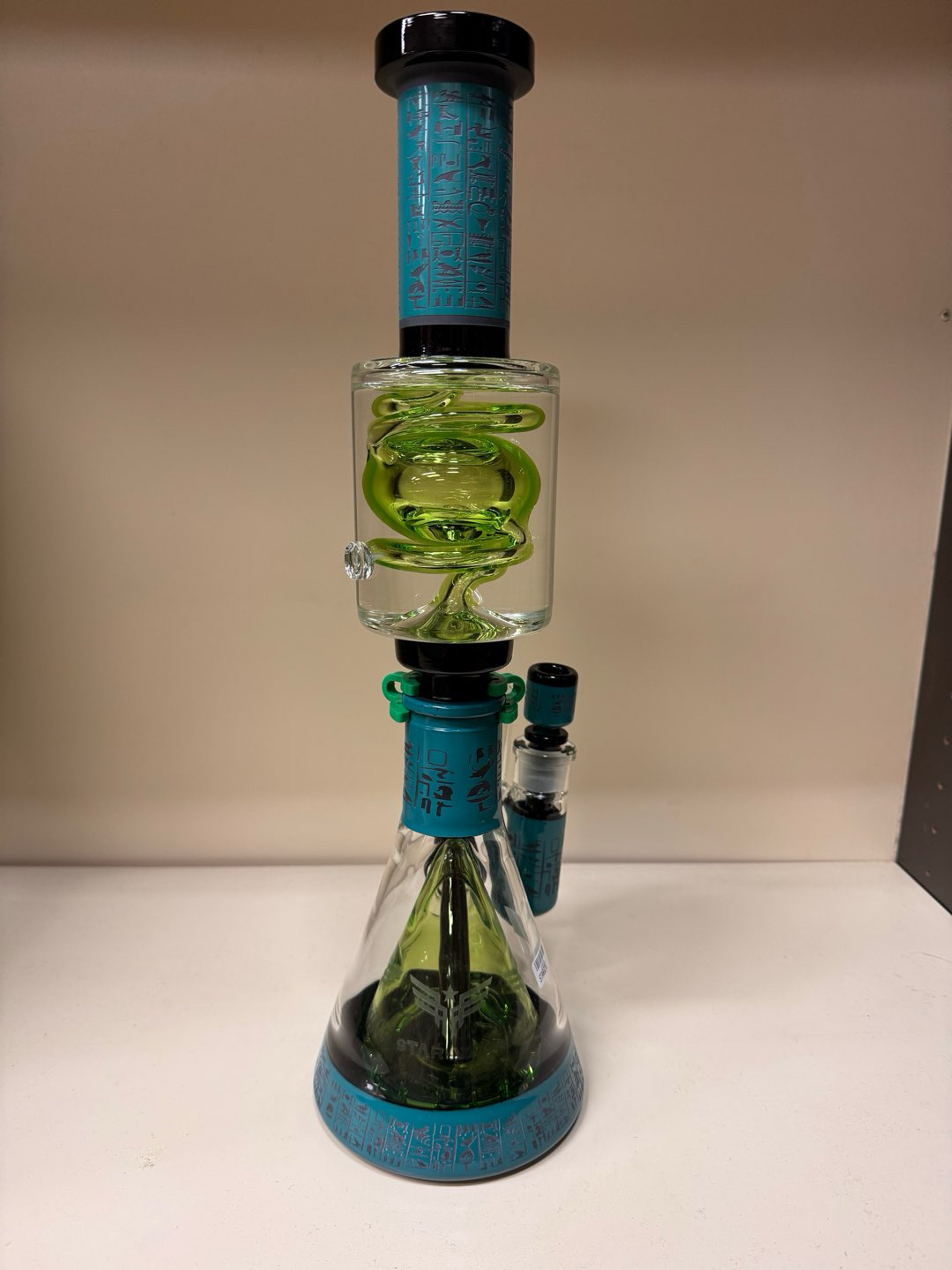Star Wing 17” Freezable Glycerine Bong With Ash Catcher image 0