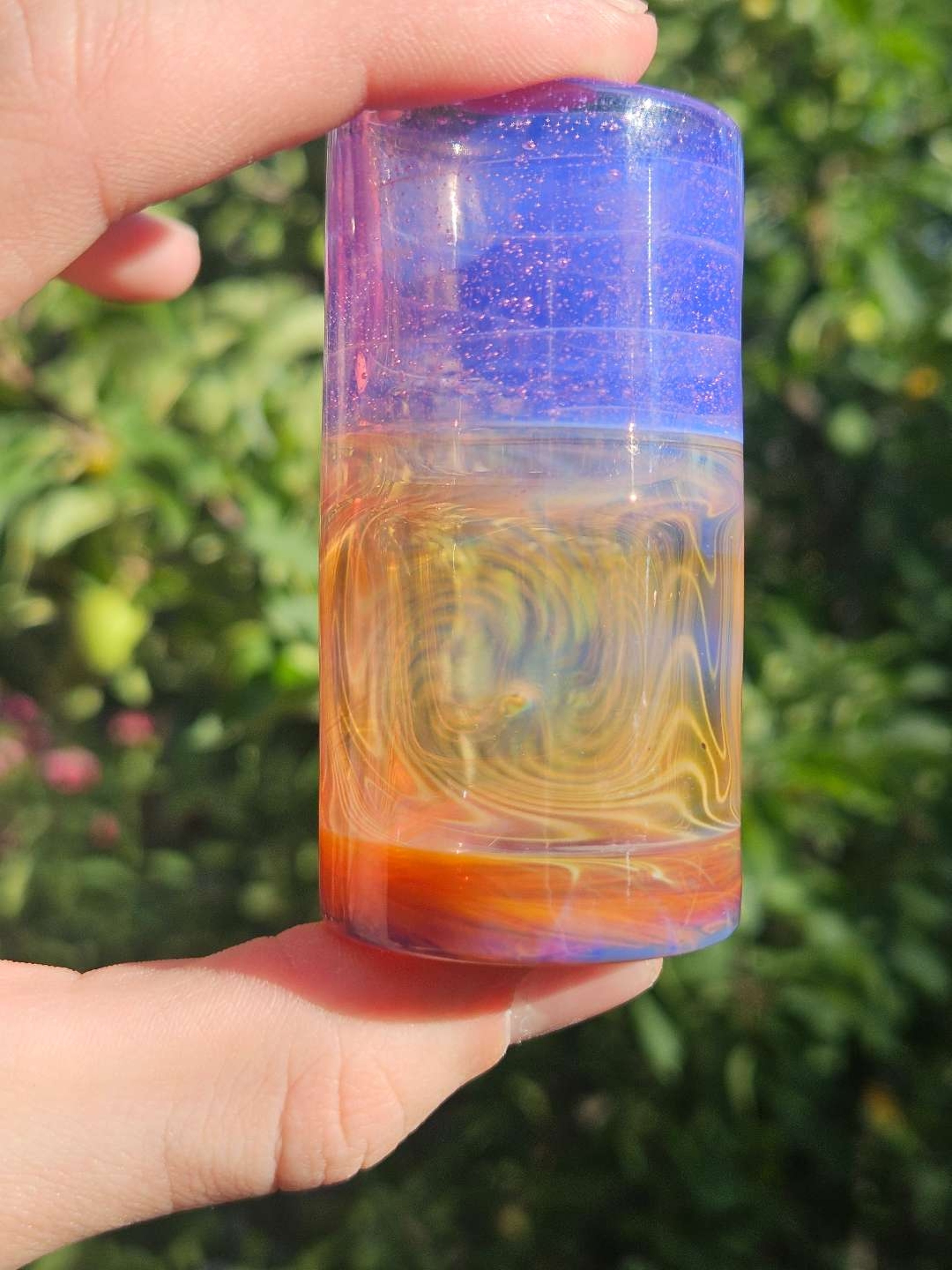 Preview pic of 1/1 3 part encalmo shot glass made by me!