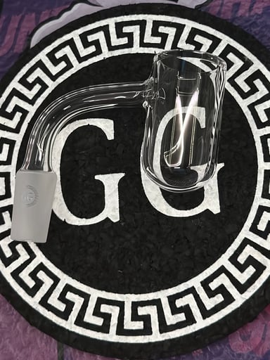 Preview pic of Greek Glass HQ Round Bottom Banger 14mm New + Cap