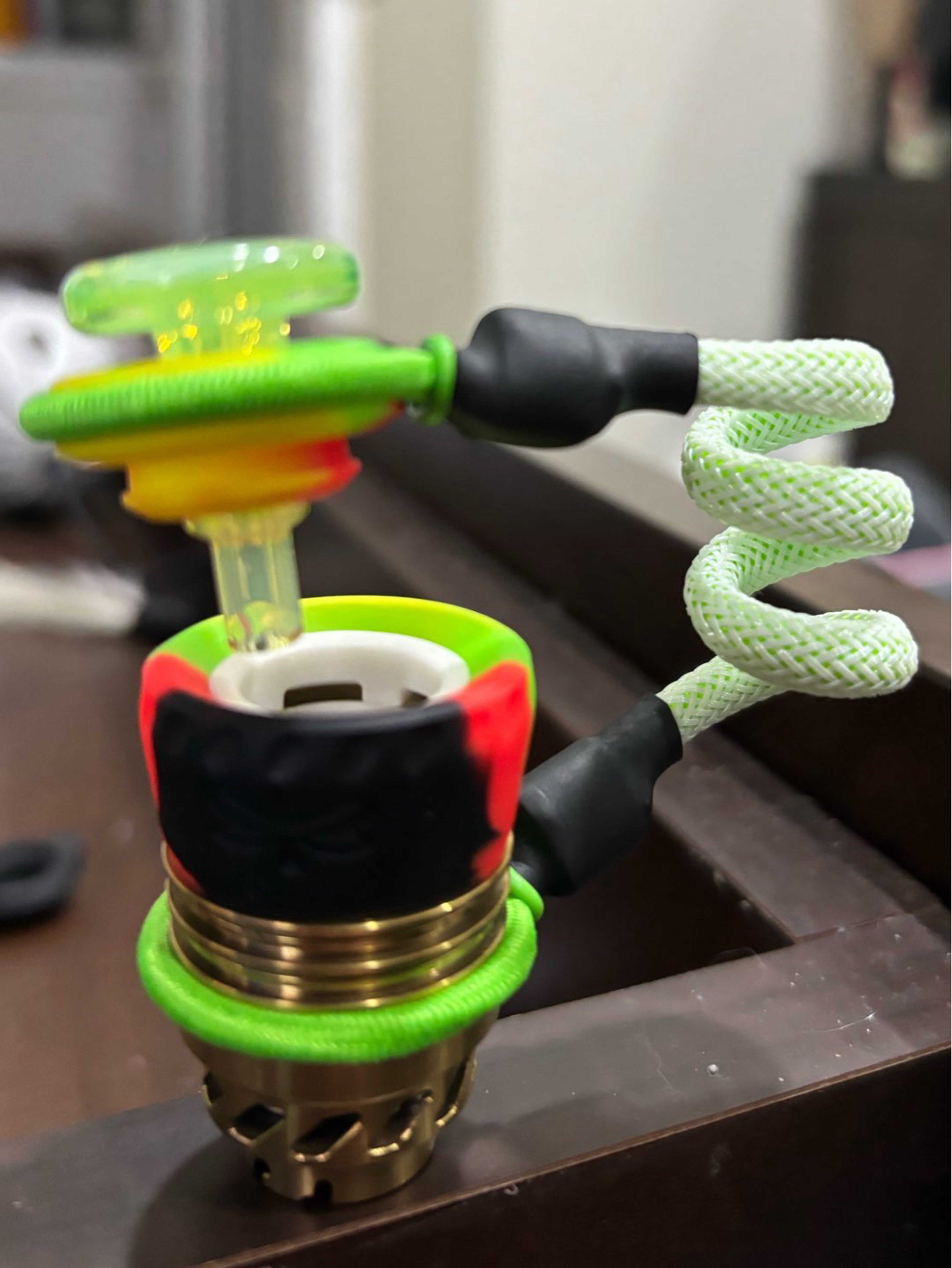 Preview pic of Tuff Tether Flux cap sleeve AJ Surf City Tubes joystick combo