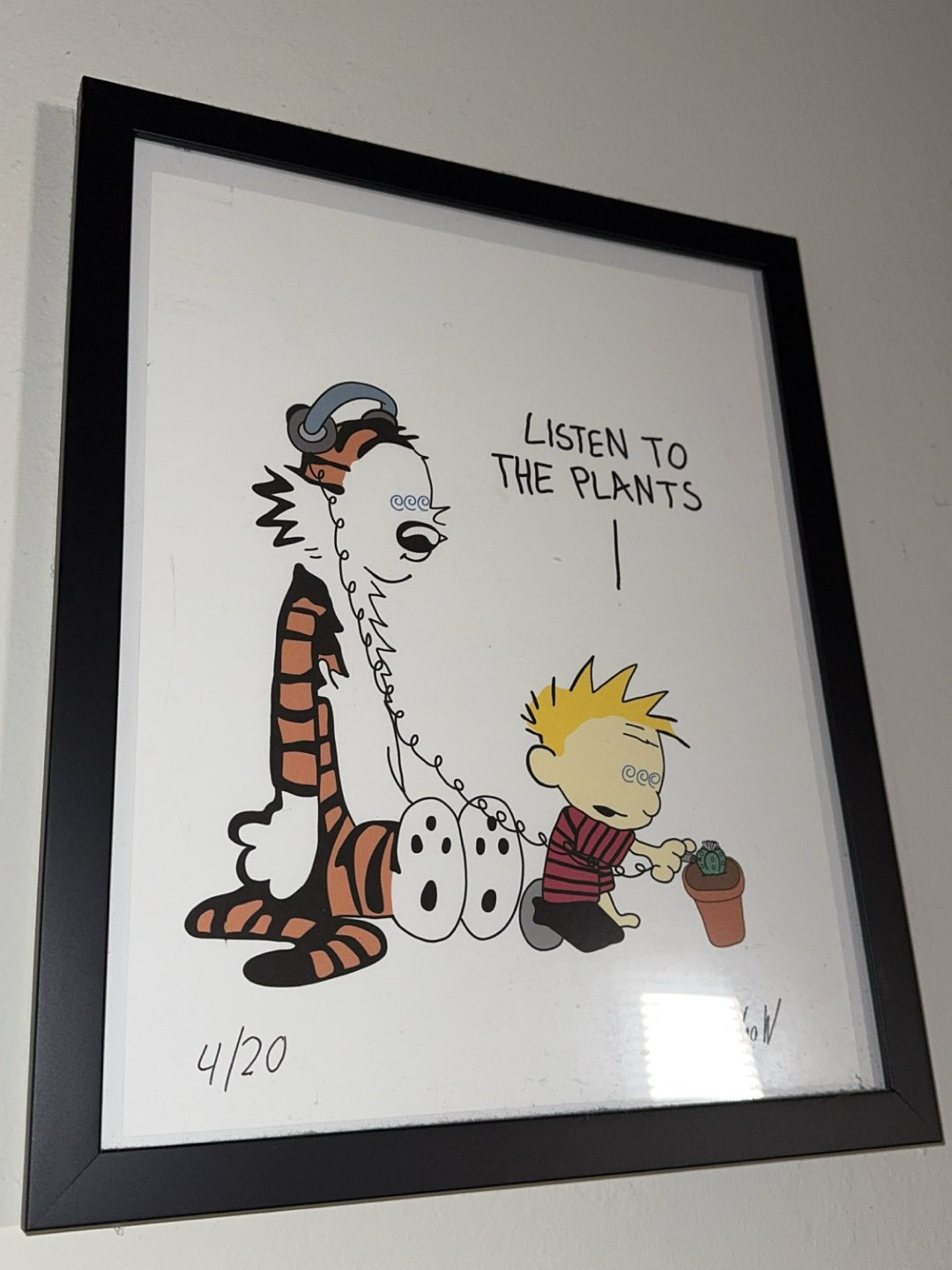 Preview pic of Wookerson Calvin & Hobbes listen to the plants