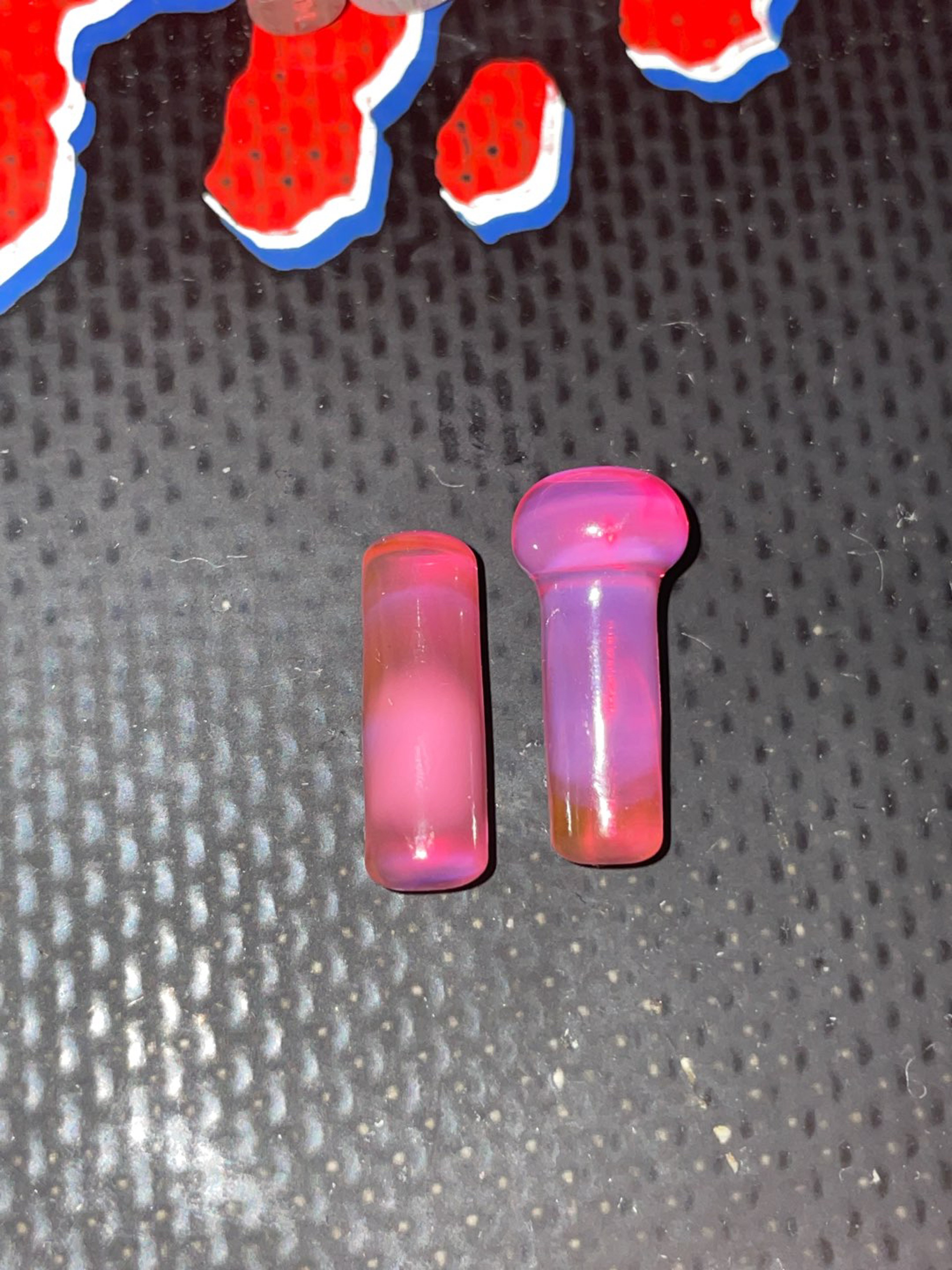 Preview pic of Zen Glass Telemegenta slurper set/pillar set.