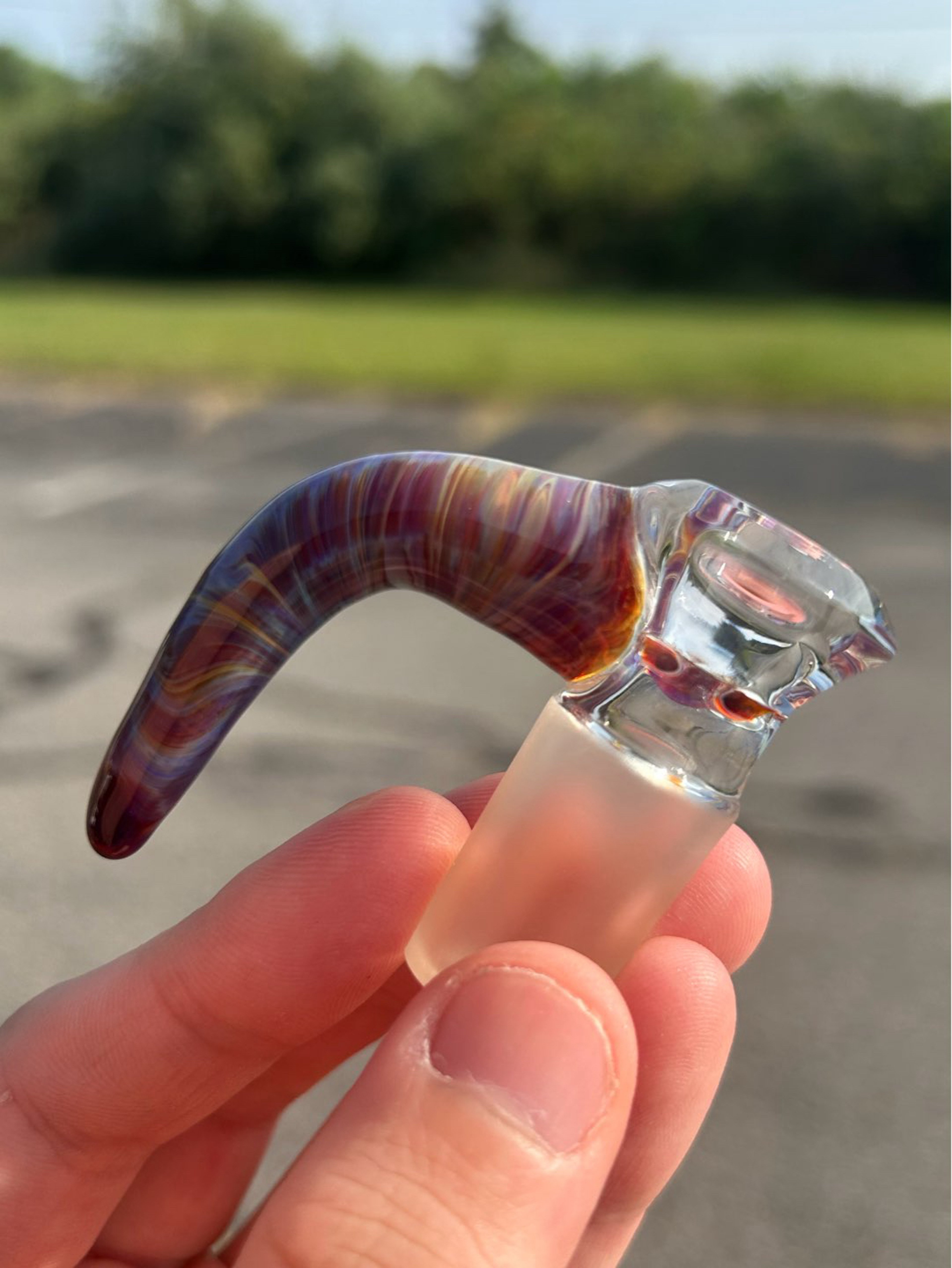 Preview pic of 18/4 Envision Glass Amber Purple Slide