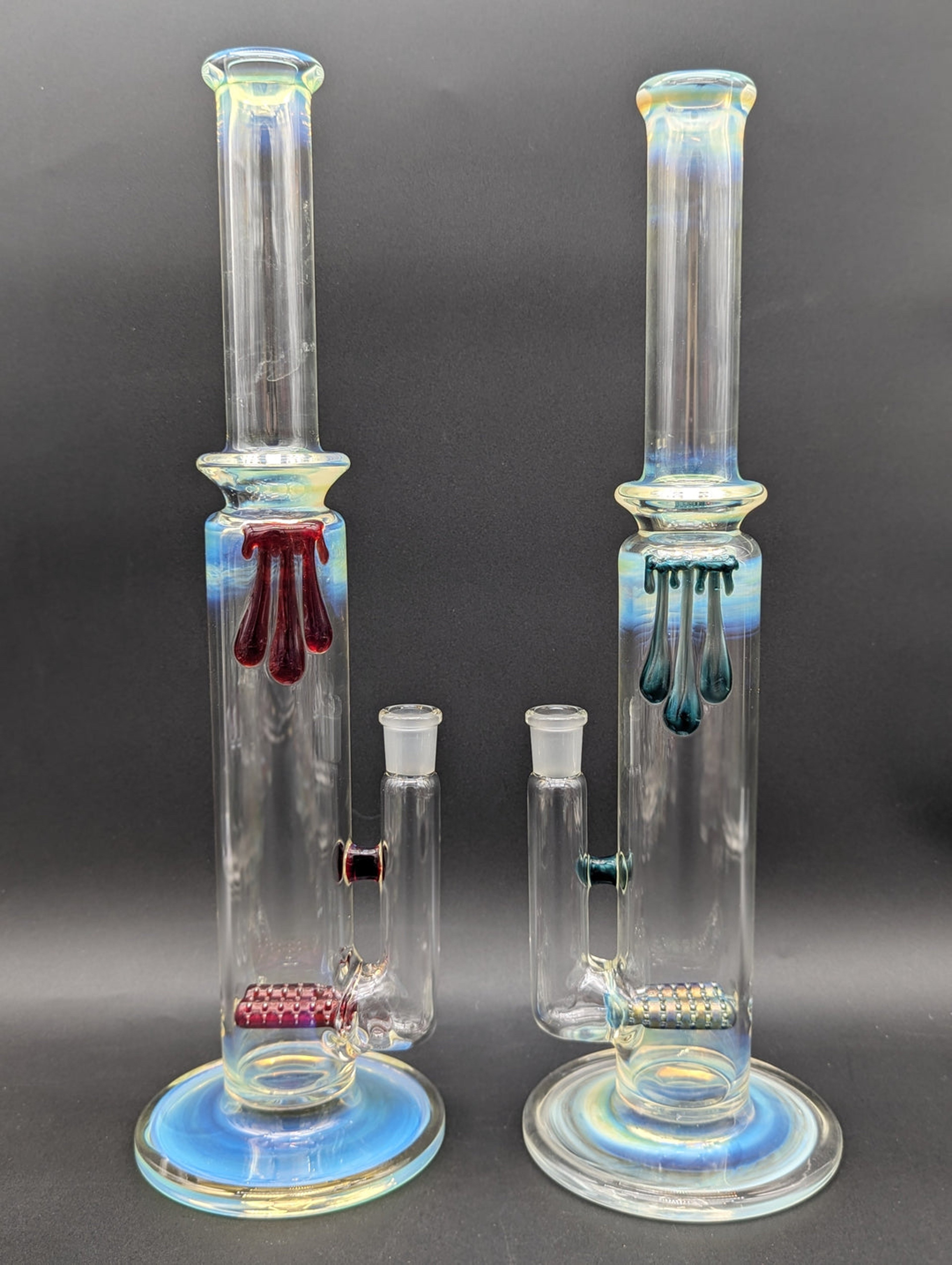 UZZI GLASS FUMED DUAL GRIDLINE TUBE image 0