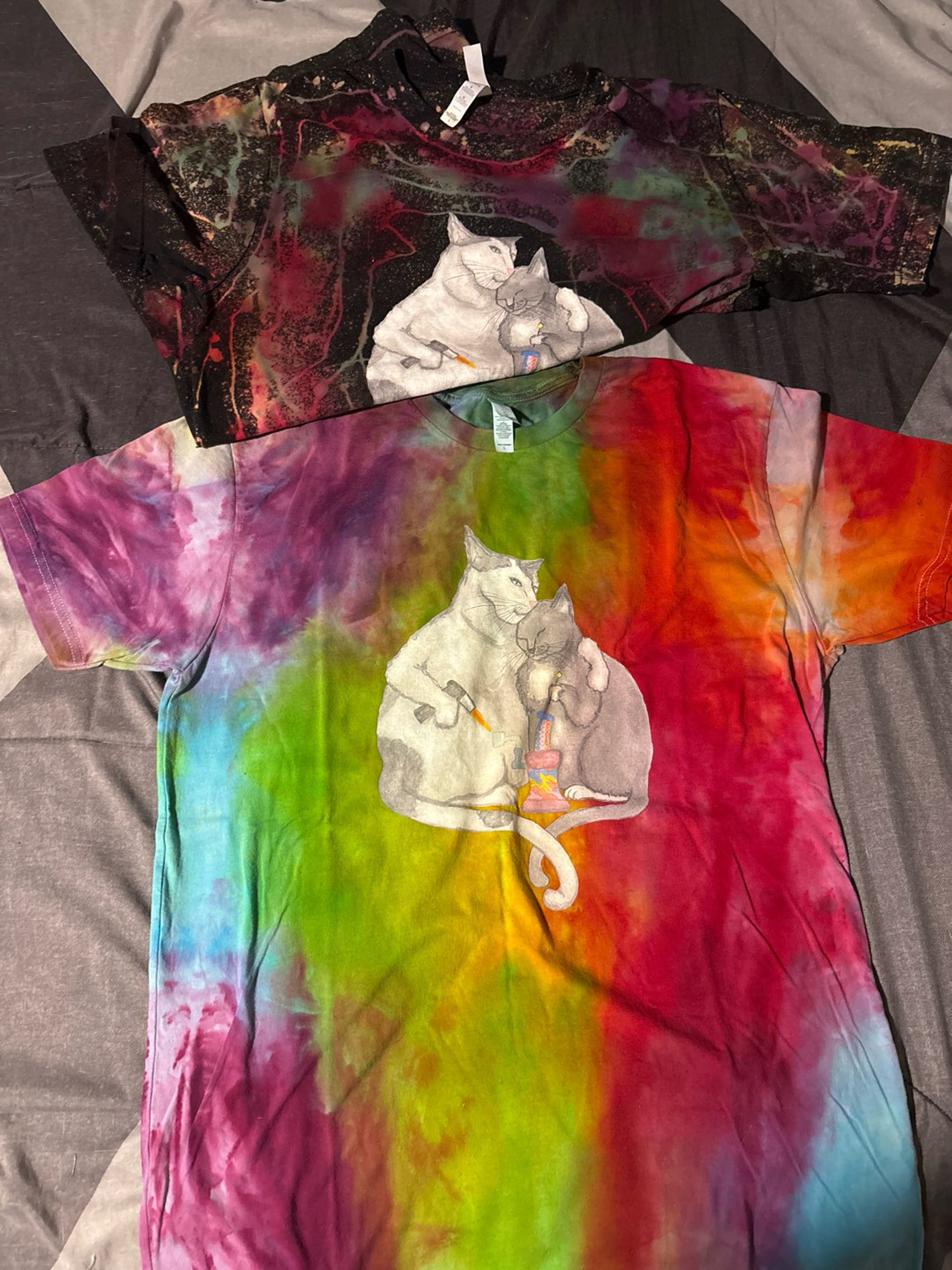 Dabbin cats T-shirt Large New image 0