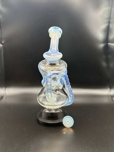 Preview pic of Yarbi Glass Ghost Accented Gil Recycler Puffco Top