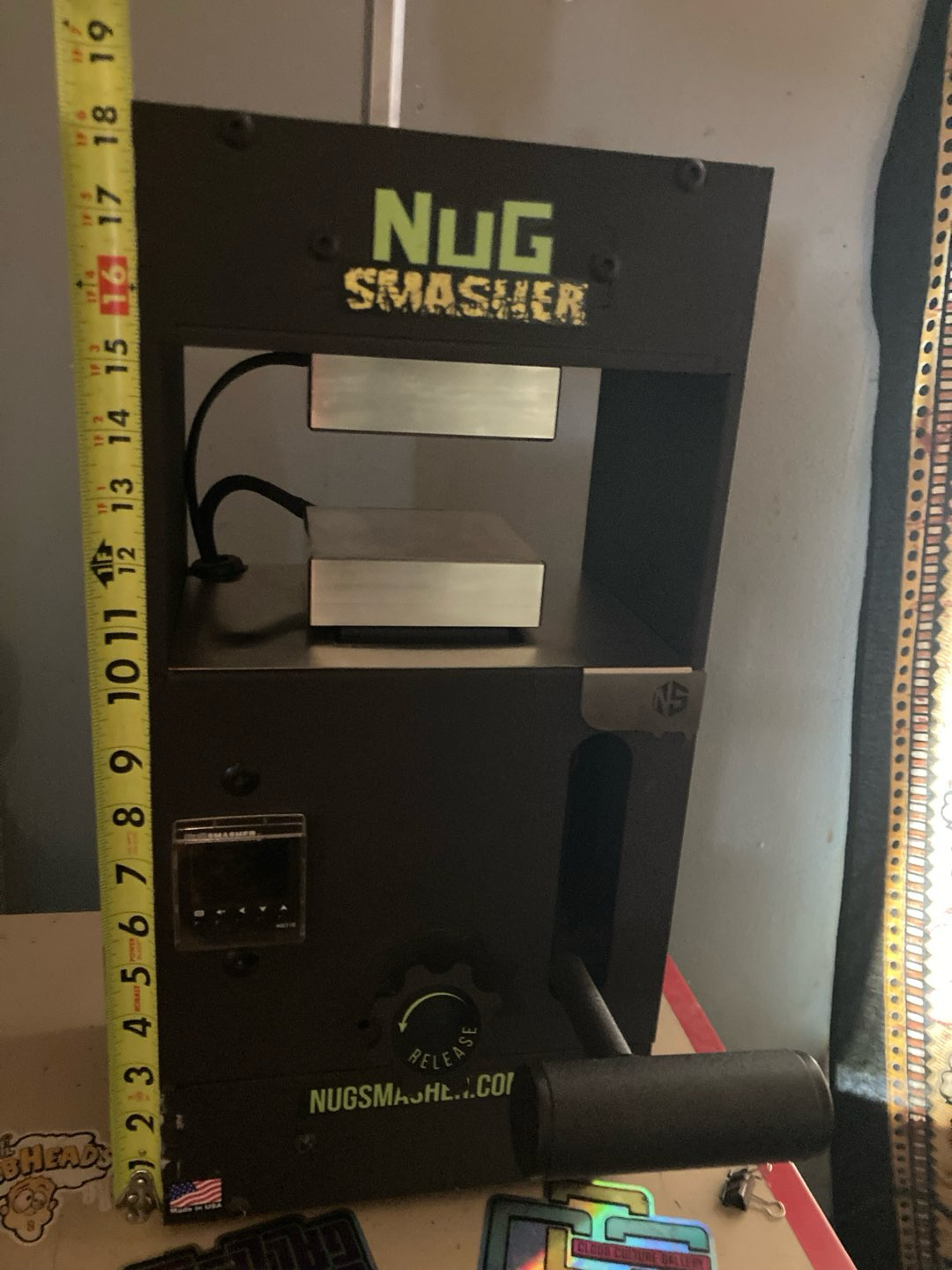 Preview pic of NugSmasher “OG” 12-Ton Rosin Press LOTS OF EXTRAS