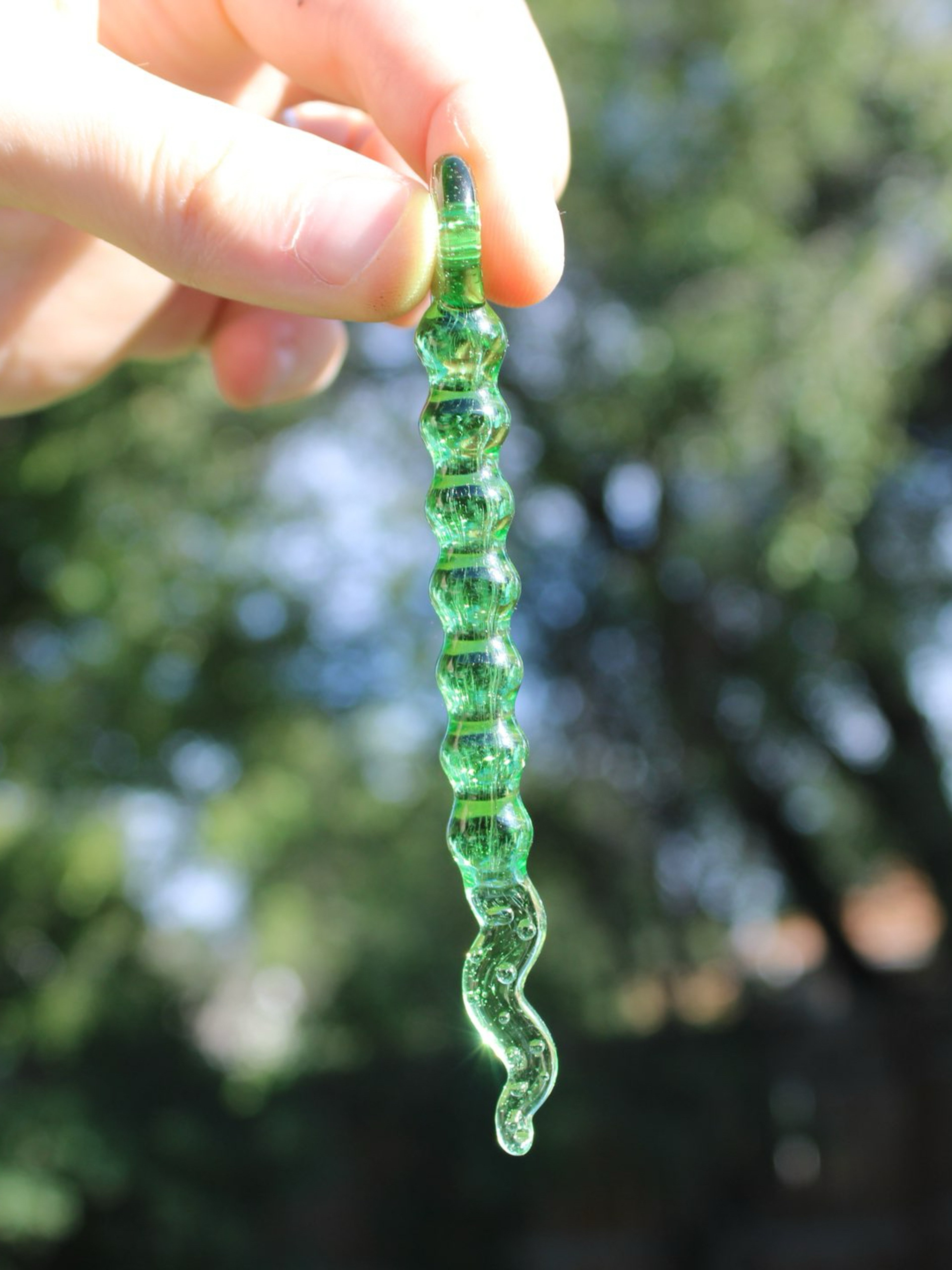 Preview pic of Geen Slyme Anal Bead Tentacle Pendy