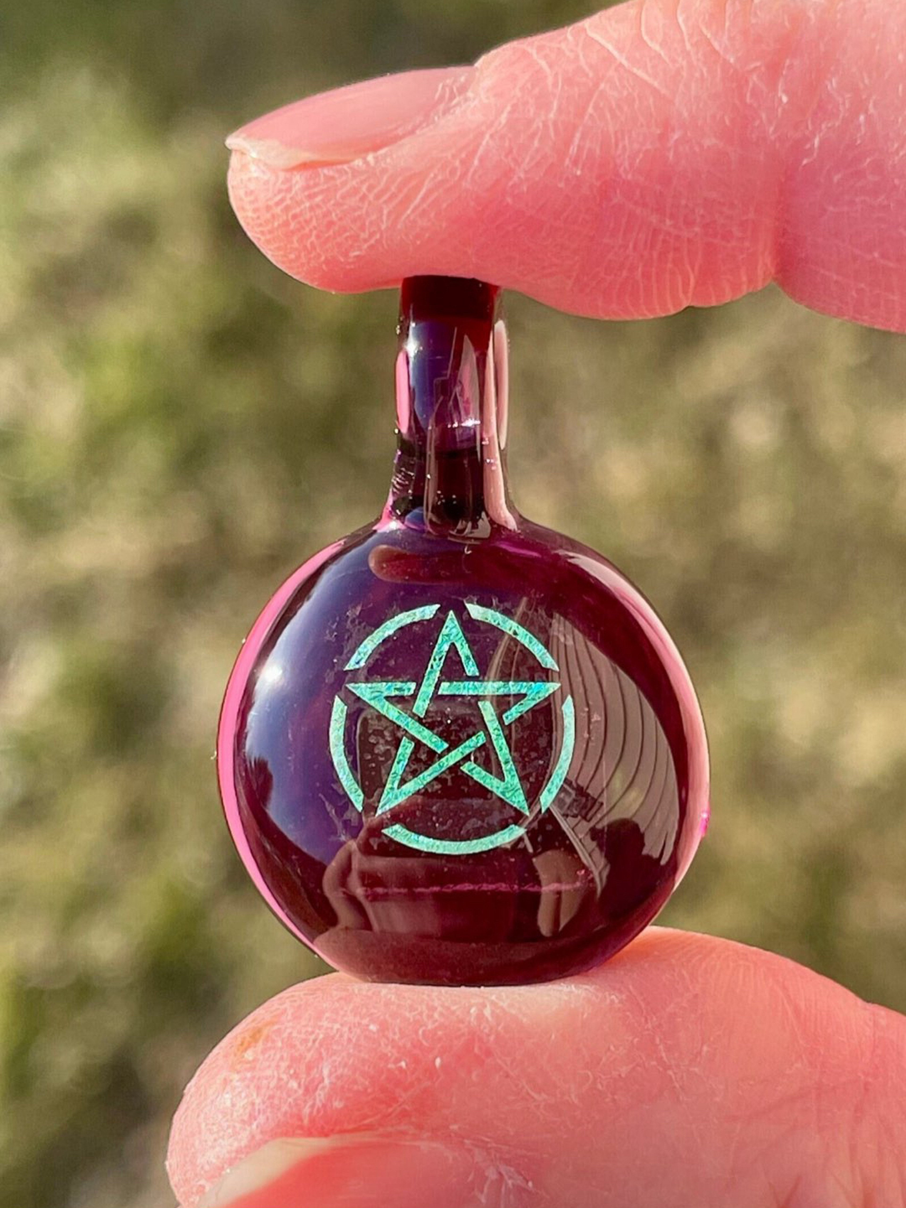 Preview pic of Pentagram Dichro Pendant