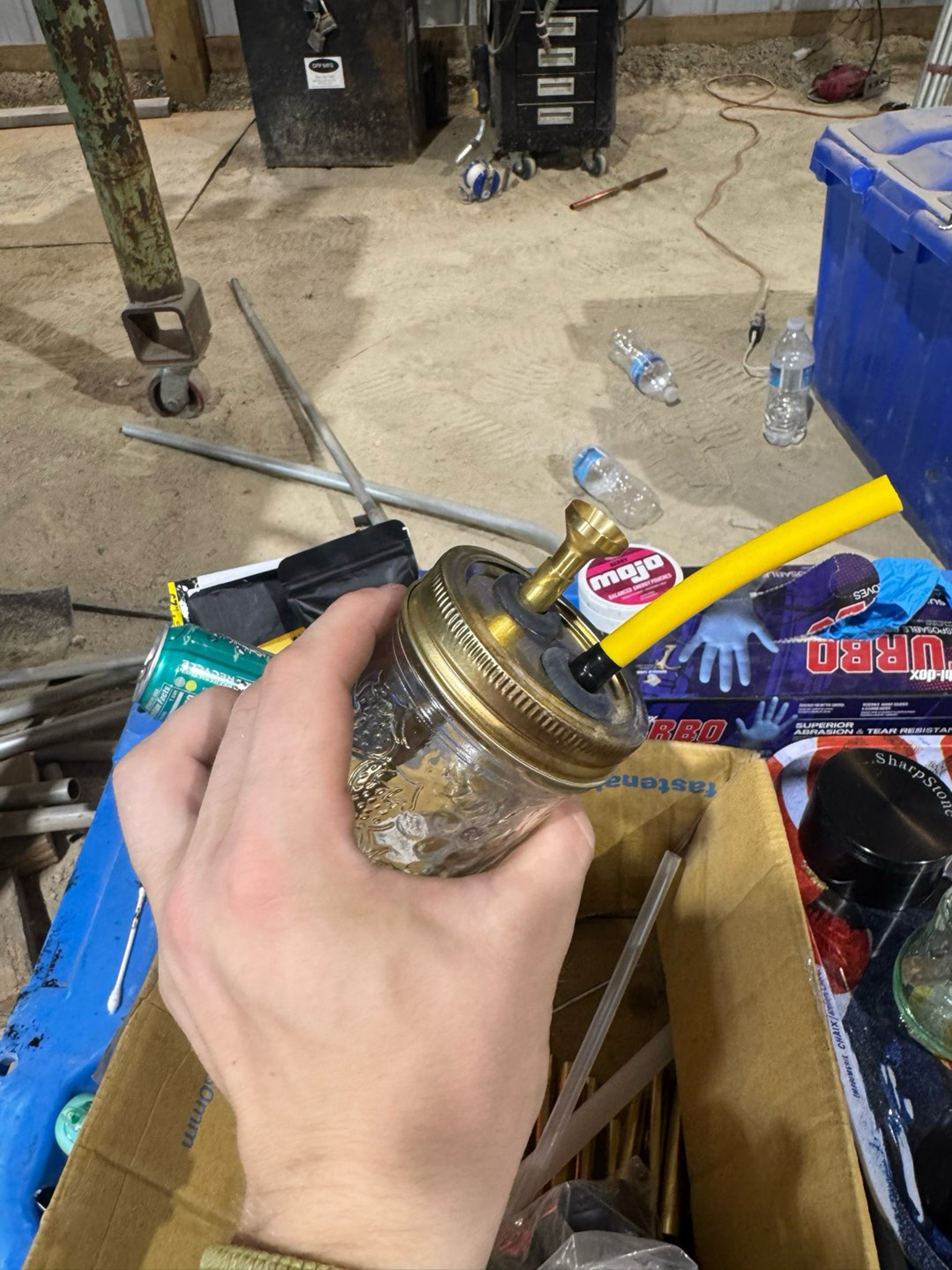 Preview pic of homemade mason jar bong