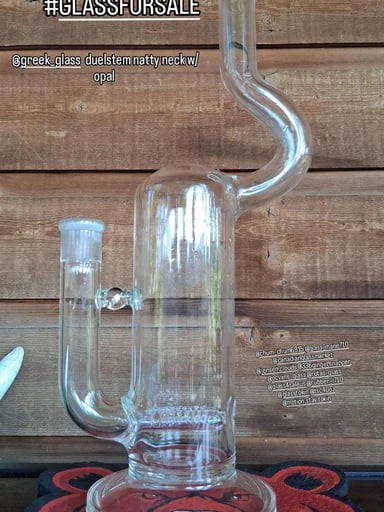 Preview pic of Greek Glass Natty Neck With Opal