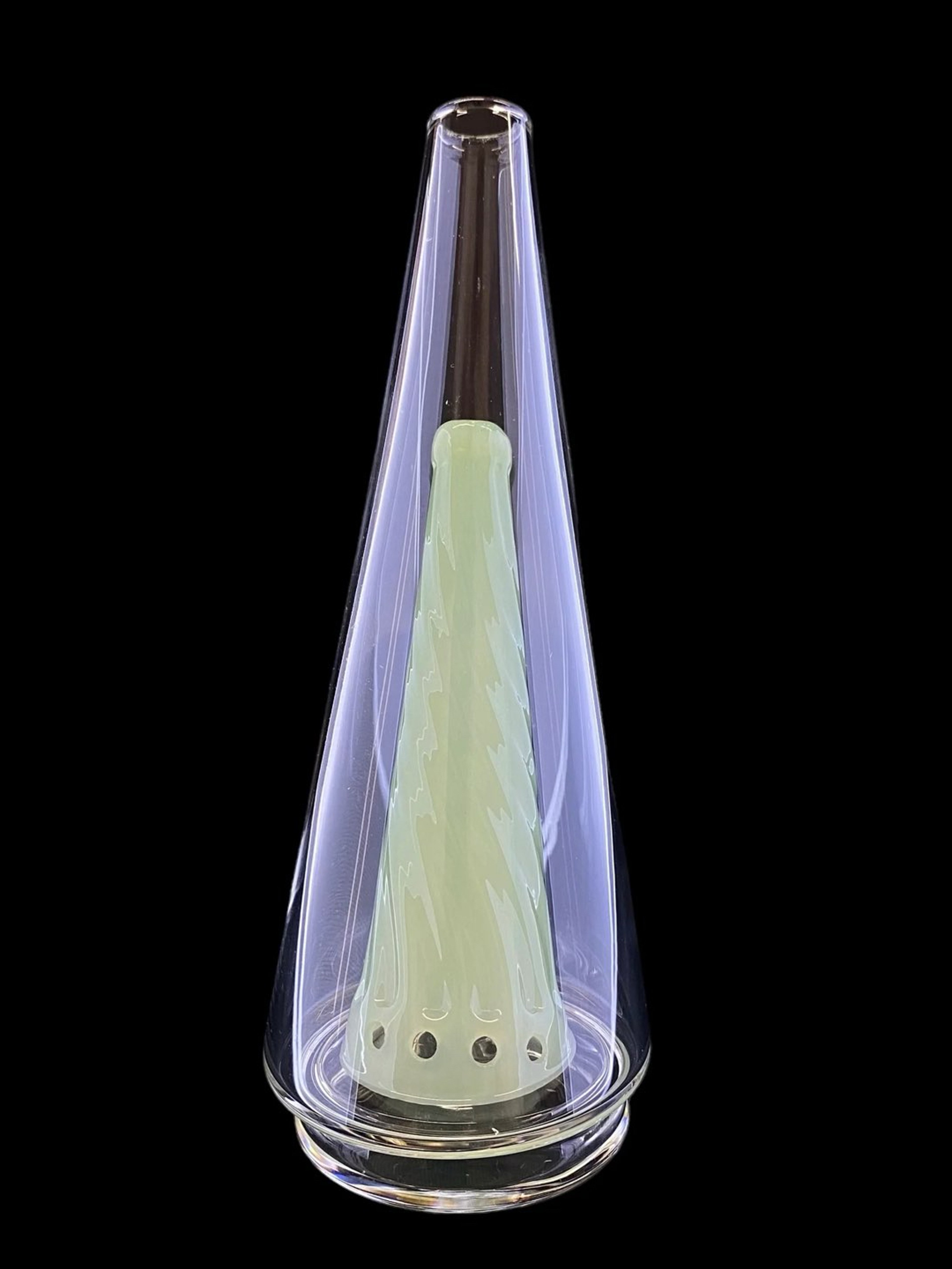 Preview pic of Twisted Cyan Cone Attachment for Puffco Peak