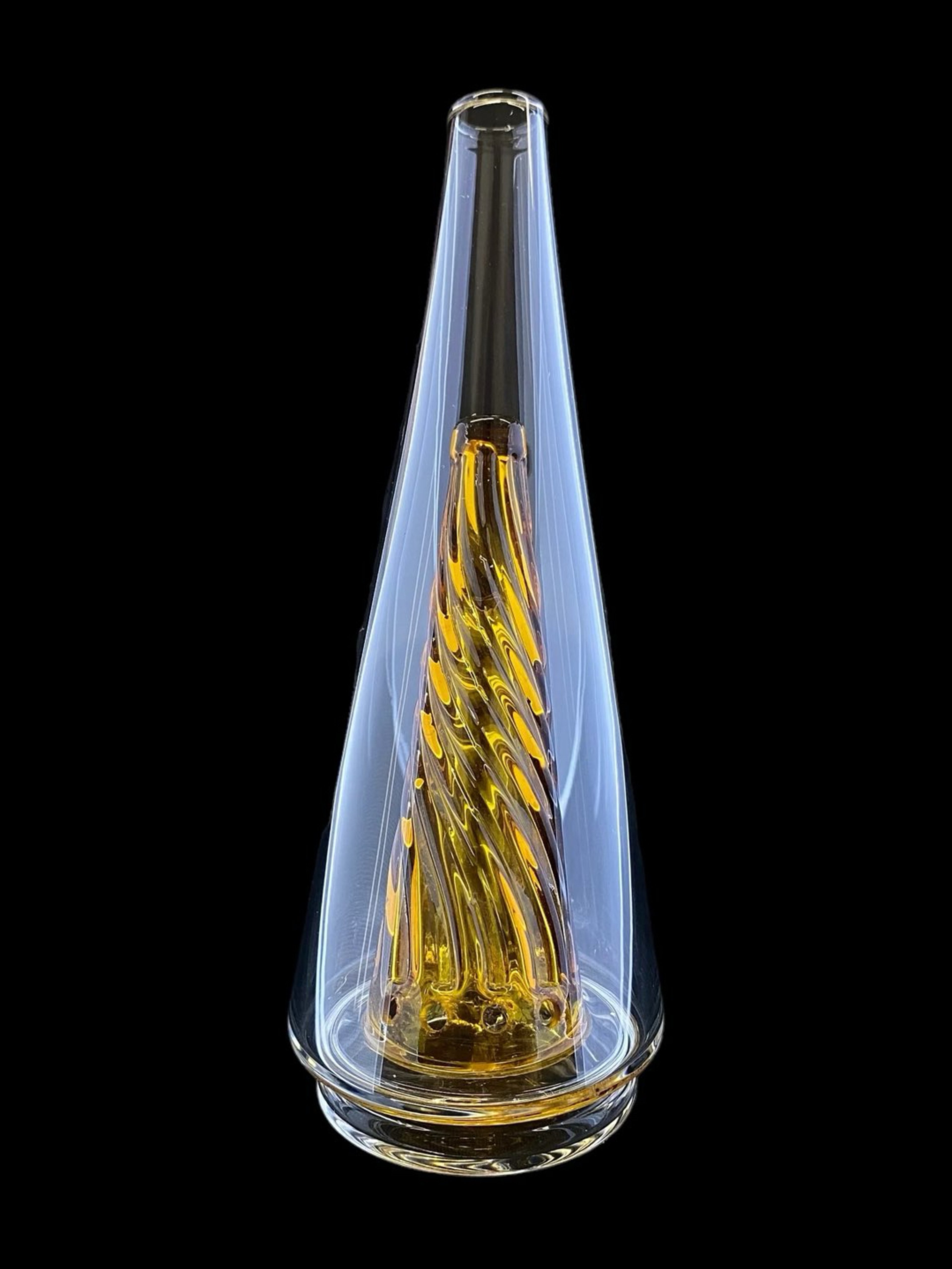 Preview pic of Twisted Yellow Cone Attachment for Puffco Peak