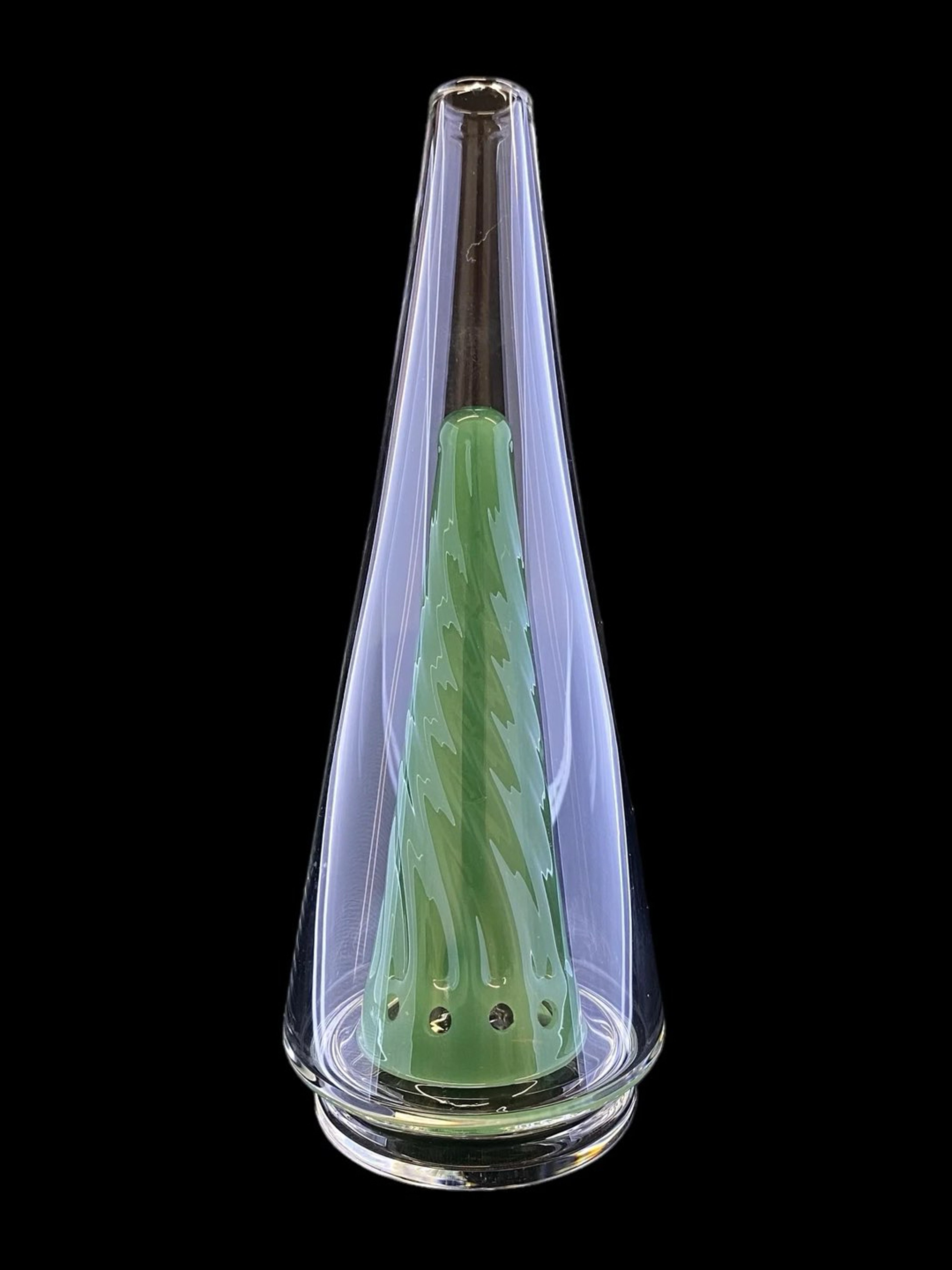 Preview pic of Twisted Jade Cone Attachment for Puffco Peak
