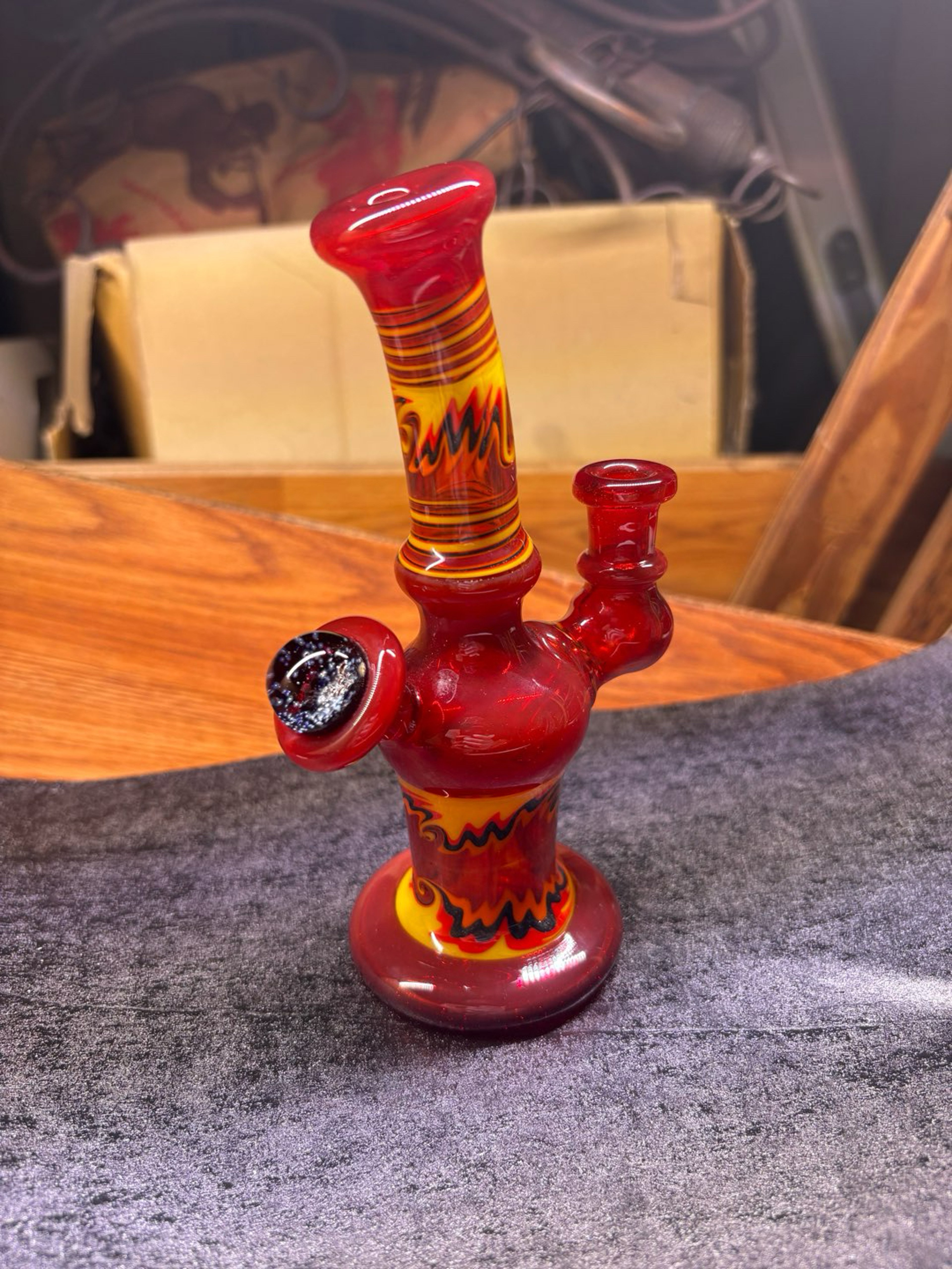 MattZ Glass Wig-Wag Rig with Trapped Air Marble image 0