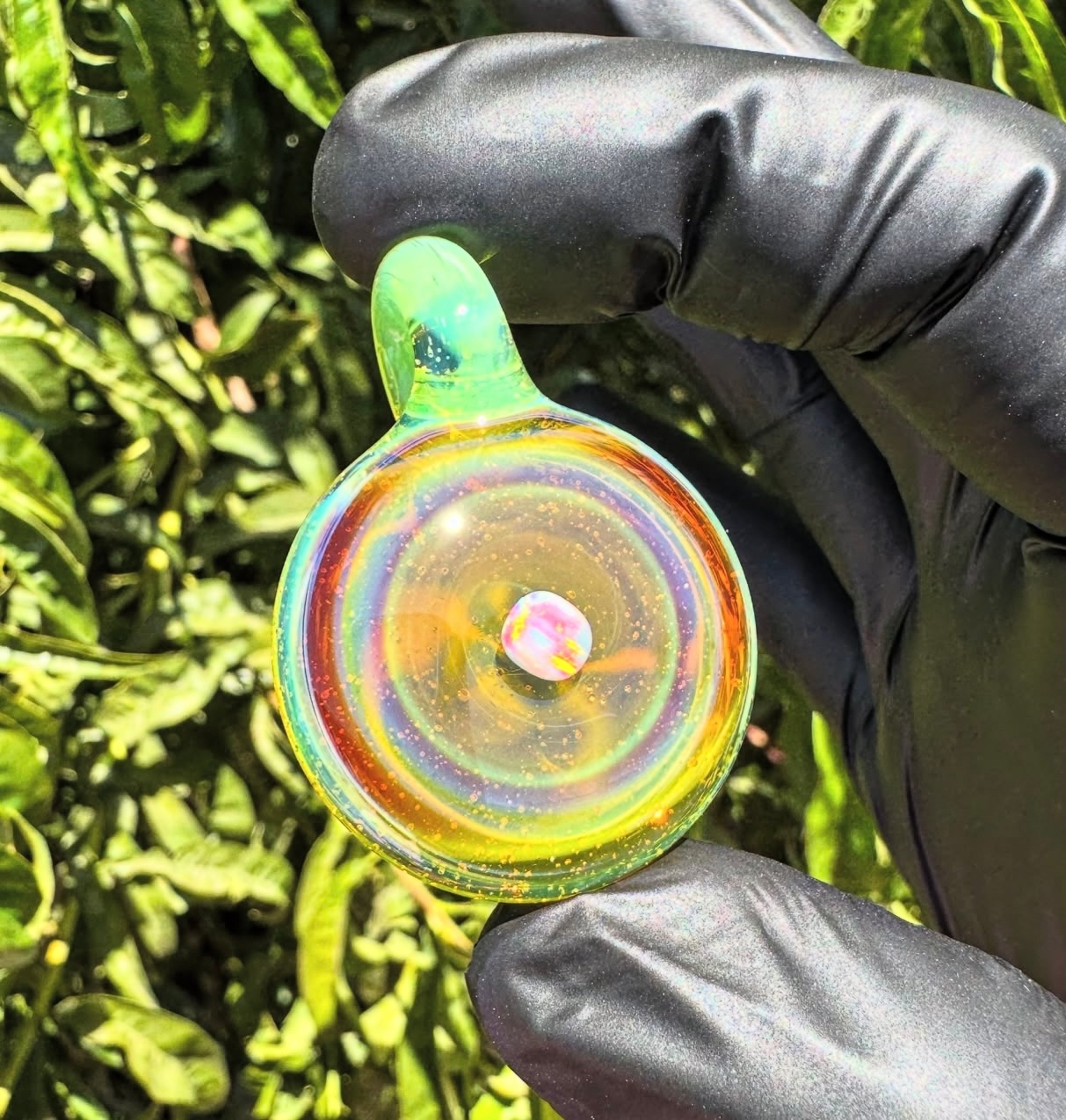 Preview pic of K_Berg91 Slyme/Amber Purple Opal Pendant 🌈🍏🔮