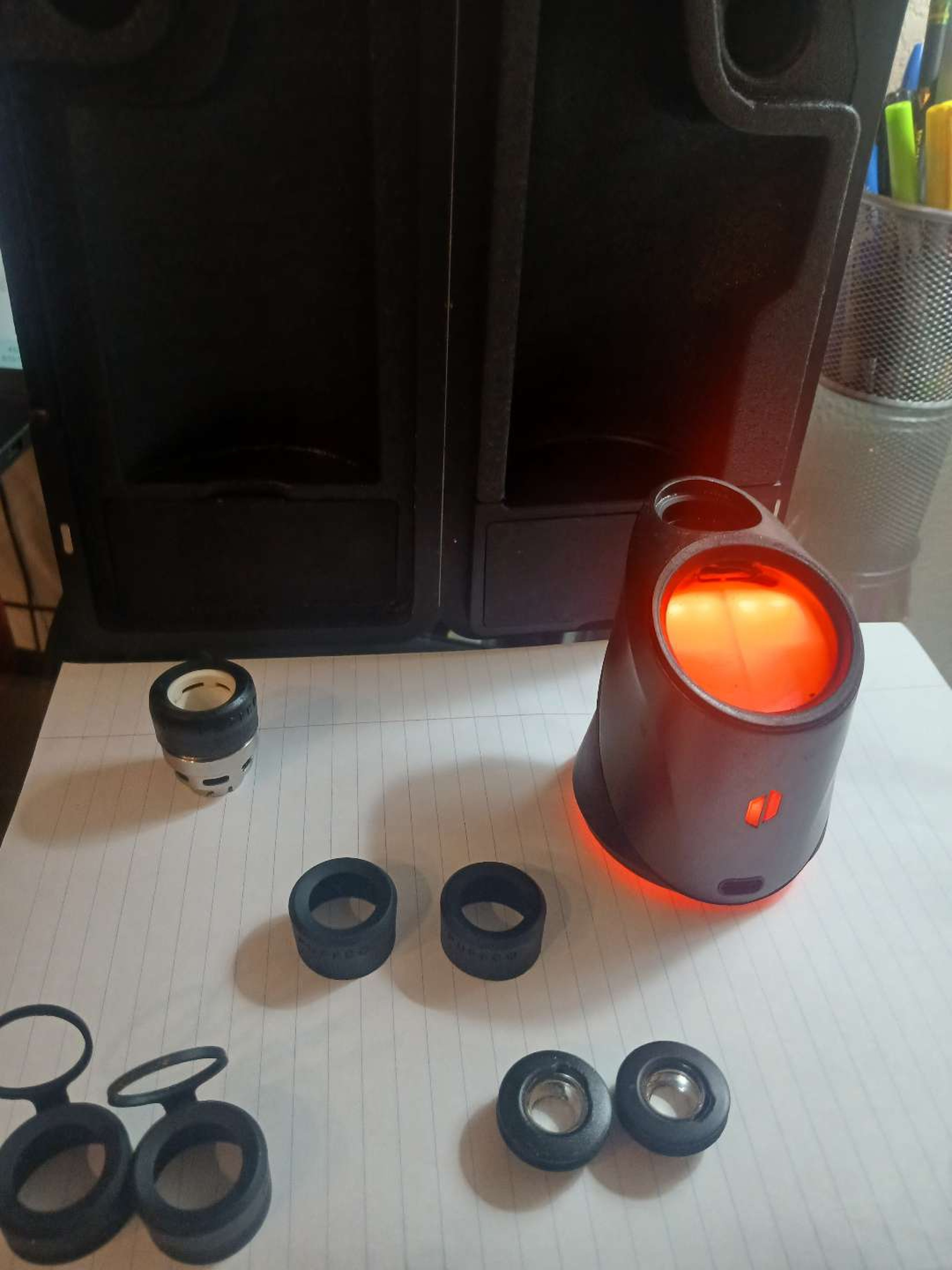 Preview pic of Puffco peak pro- base unit + accessories and case.