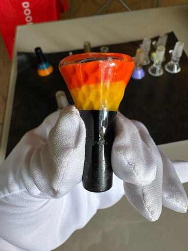 Preview pic of 14/1 Orange & Yellow Honeycomb Bowl Slide