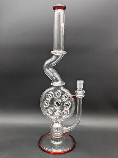 Preview pic of UZZI GLASS SWISS PERC BONG - SIDE FEEDER