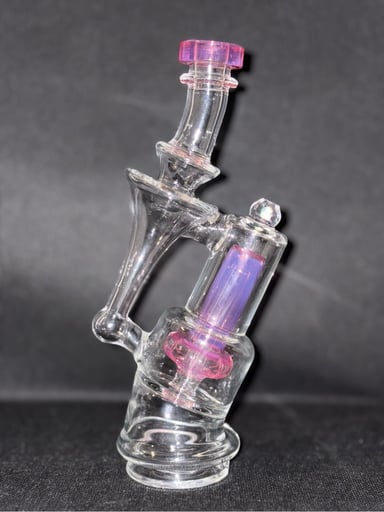 Preview pic of Iridescent Glass LE Mini Faceted Rbr 6.0 Puffco Peak Top