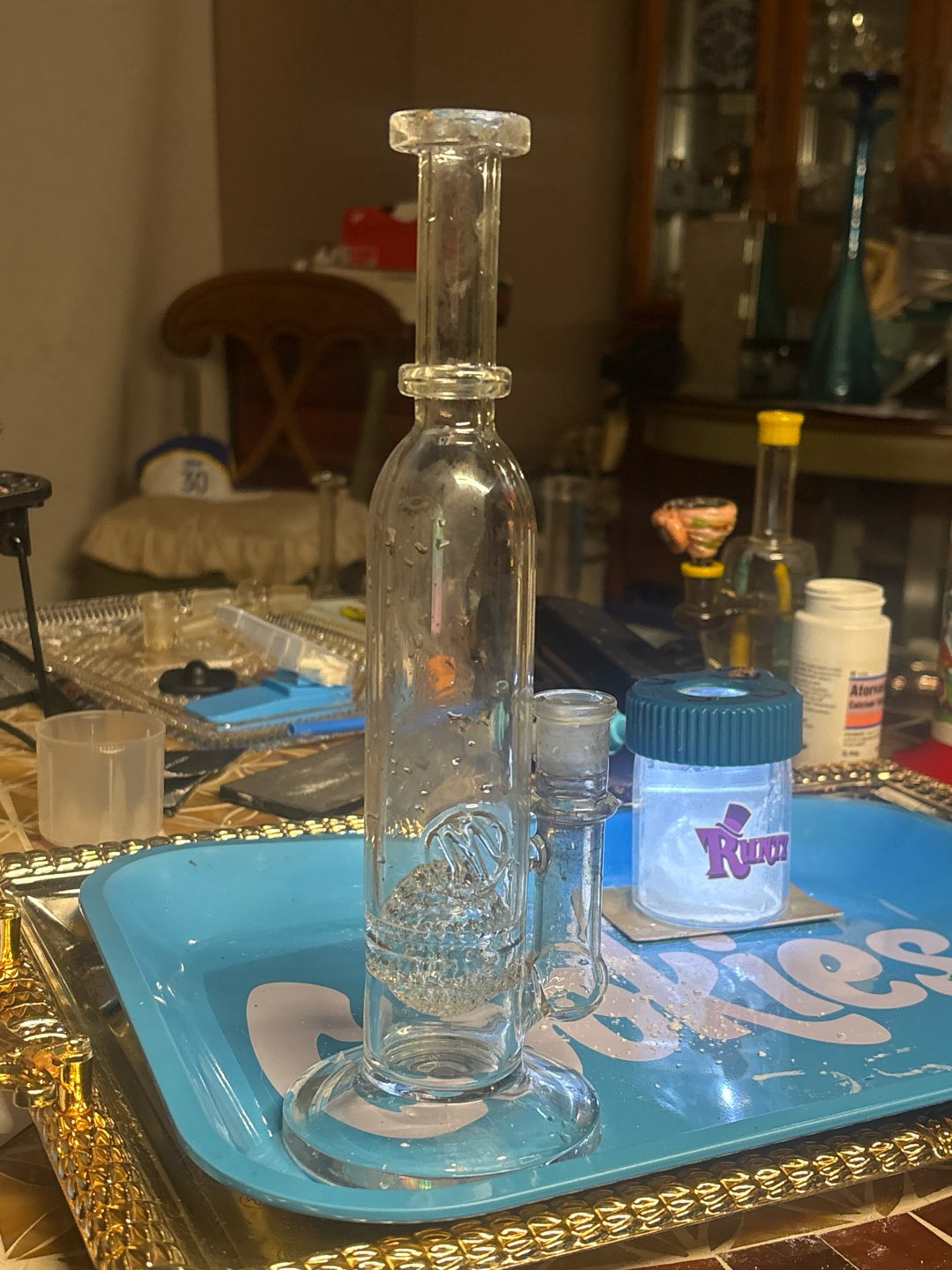 Preview pic of Monorch Huge Crystal Ball Perc Inline Water Bong