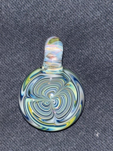 Preview pic of Royals glass Tri BowTie Fume Pendy