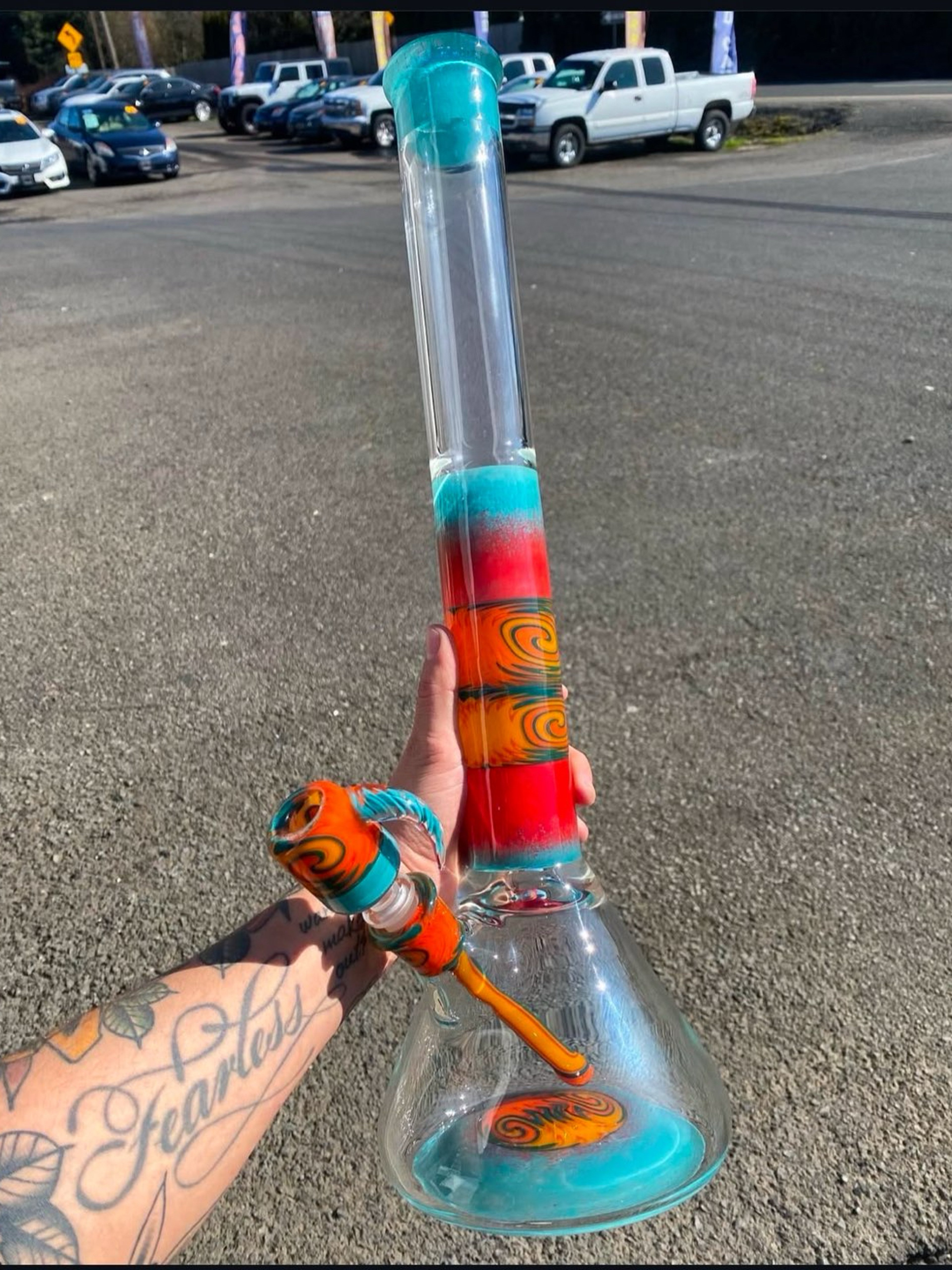 Goo Roo Glass Heady Bong image 0