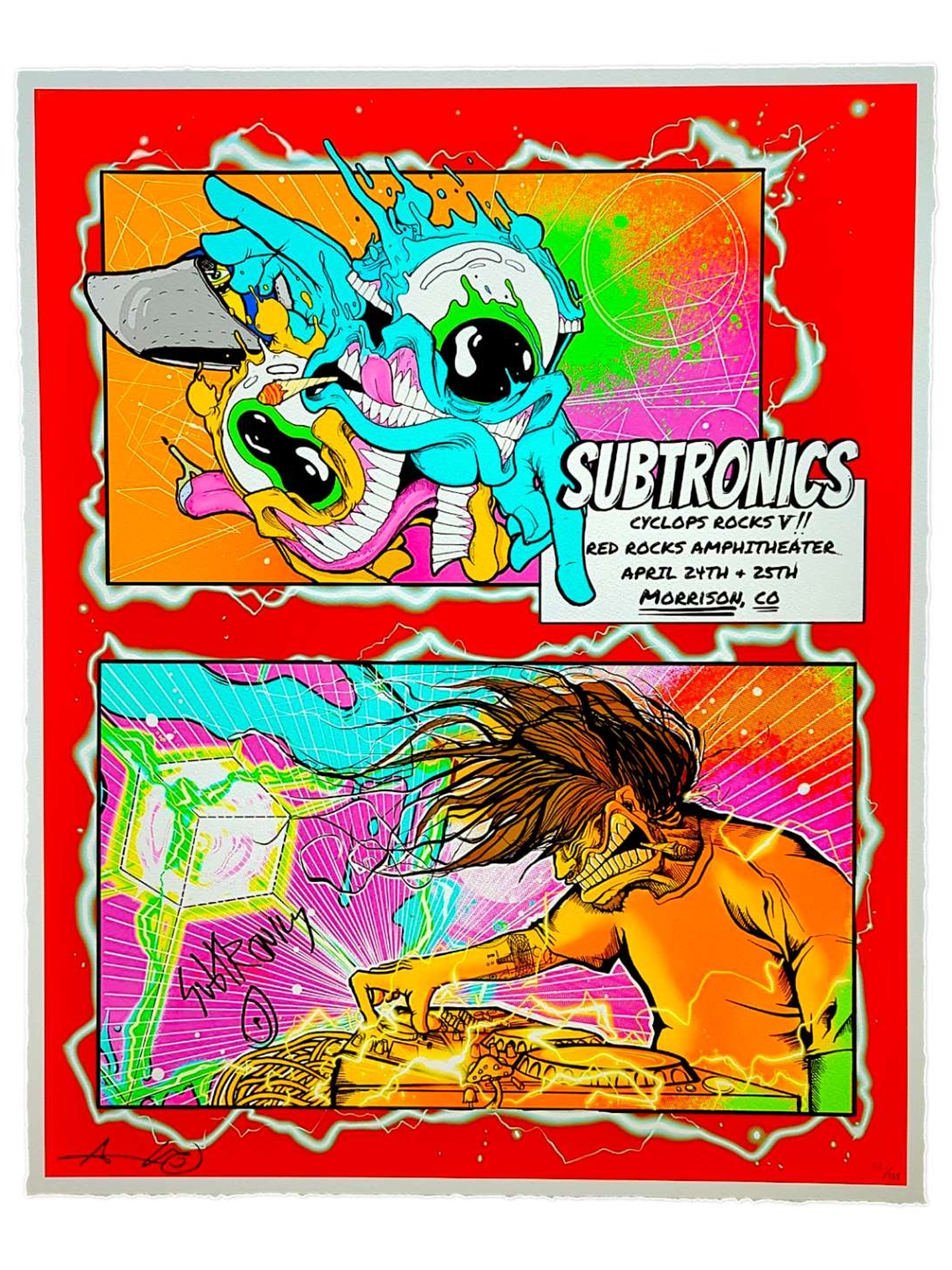 Aaron Brooks "Subtronics Cyclops Rocks V" Print Signed by Subtronics image 0