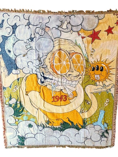 Preview pic of Aaron Brooks "Orange Sunshine" Blanket