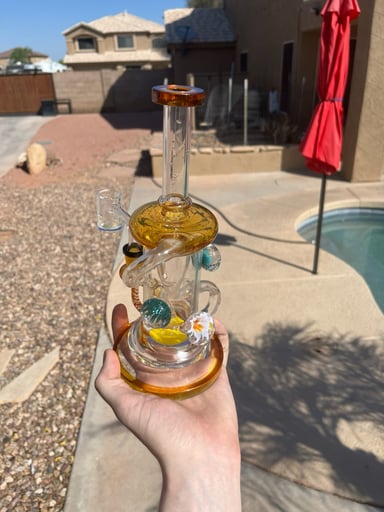 Preview pic of 14mm amber dab rig