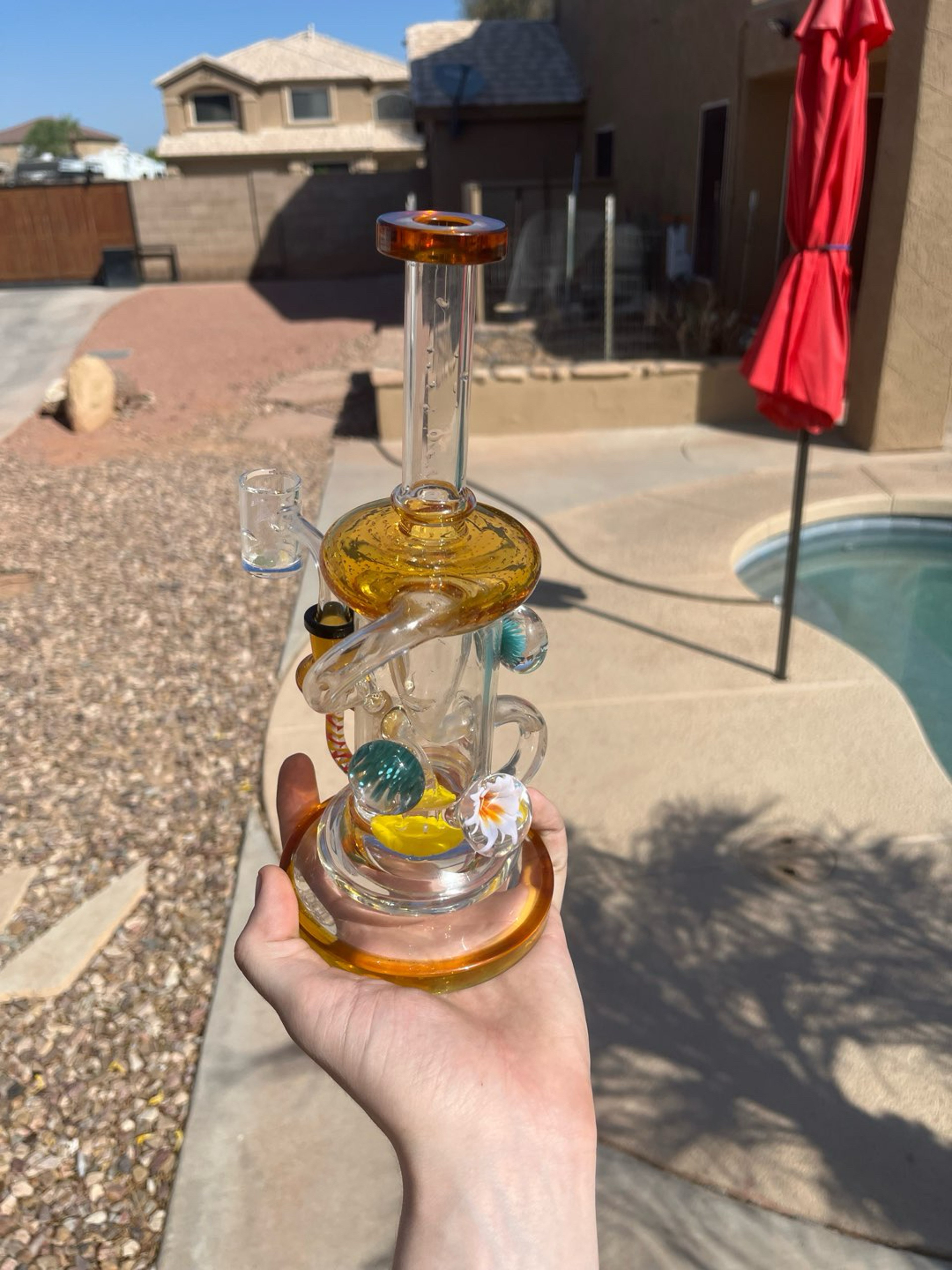 14mm amber dab rig image 0