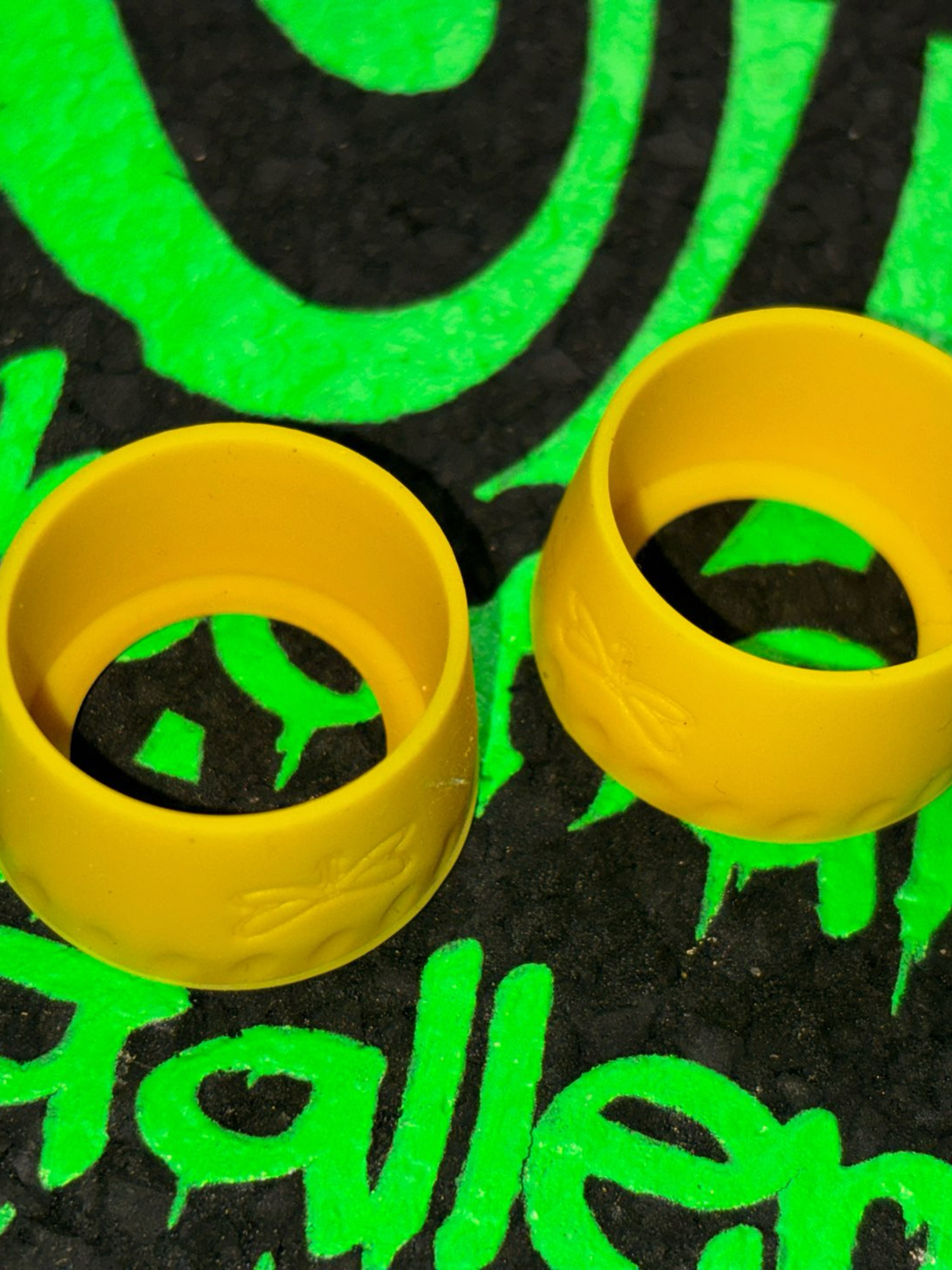 Preview pic of Two yellow tuff tether sleeves