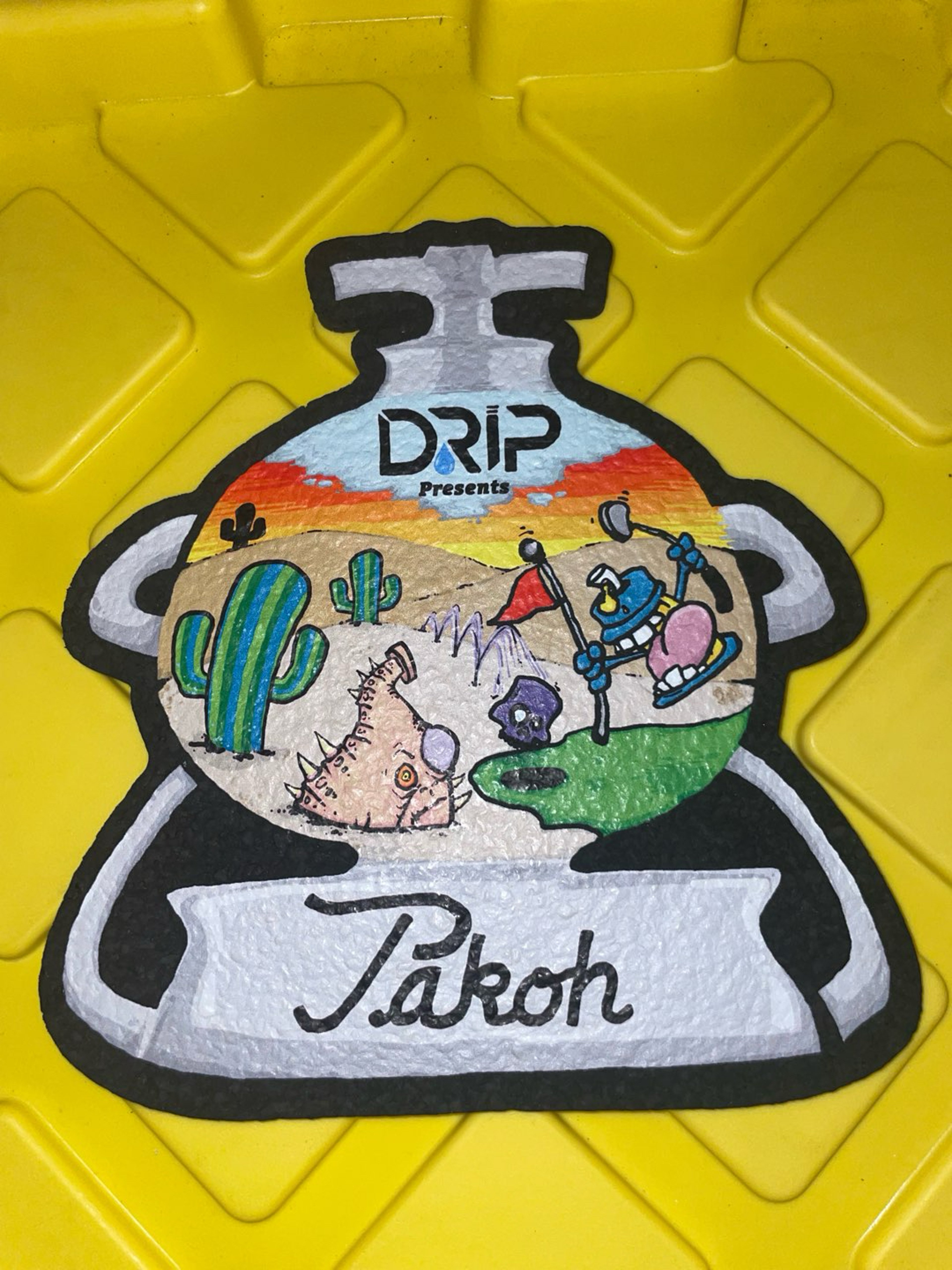 Drip x Pakoh 8in mood mat image 0