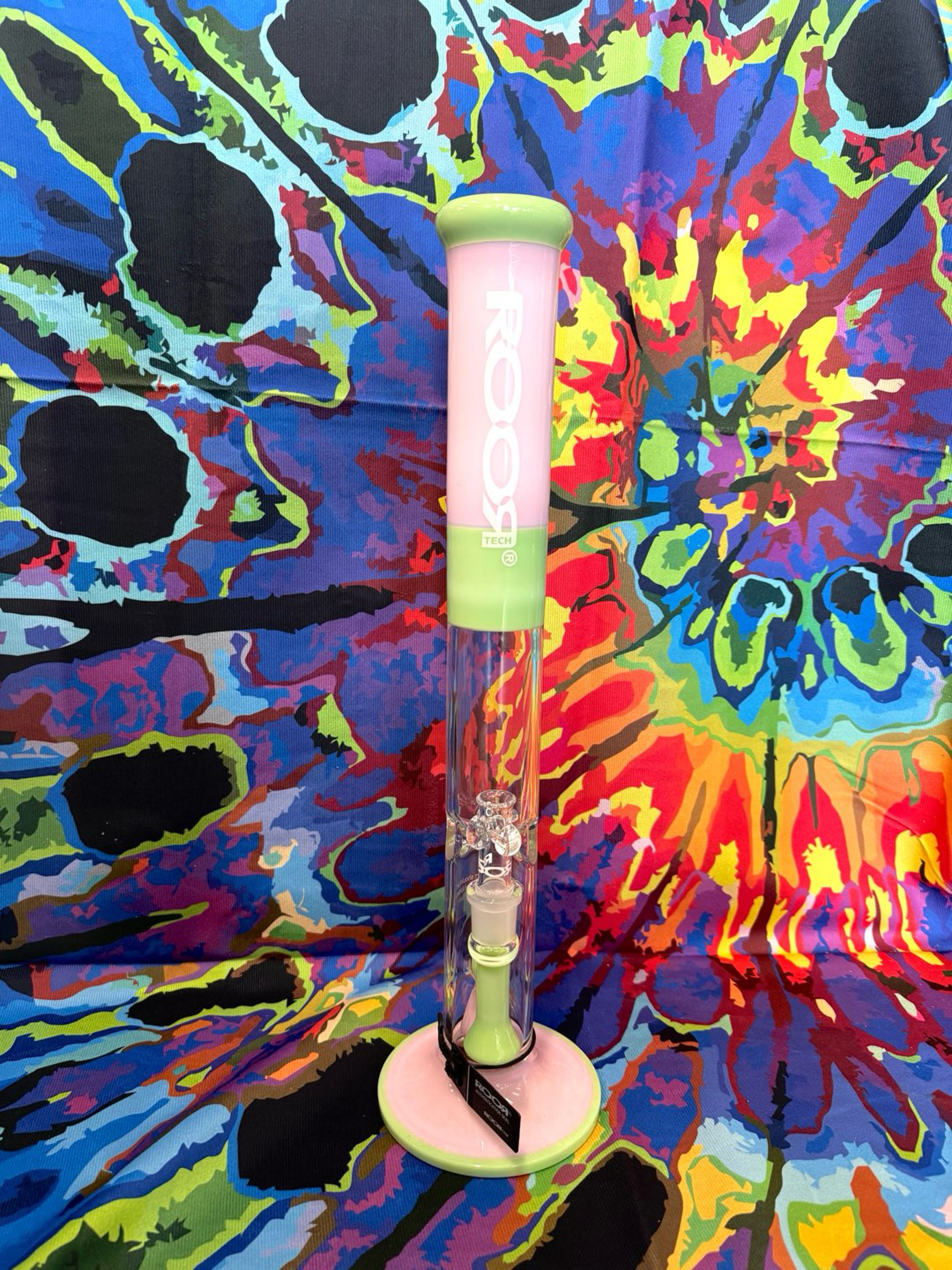 ROOR 18” Pink and Green Straight Tube image 0