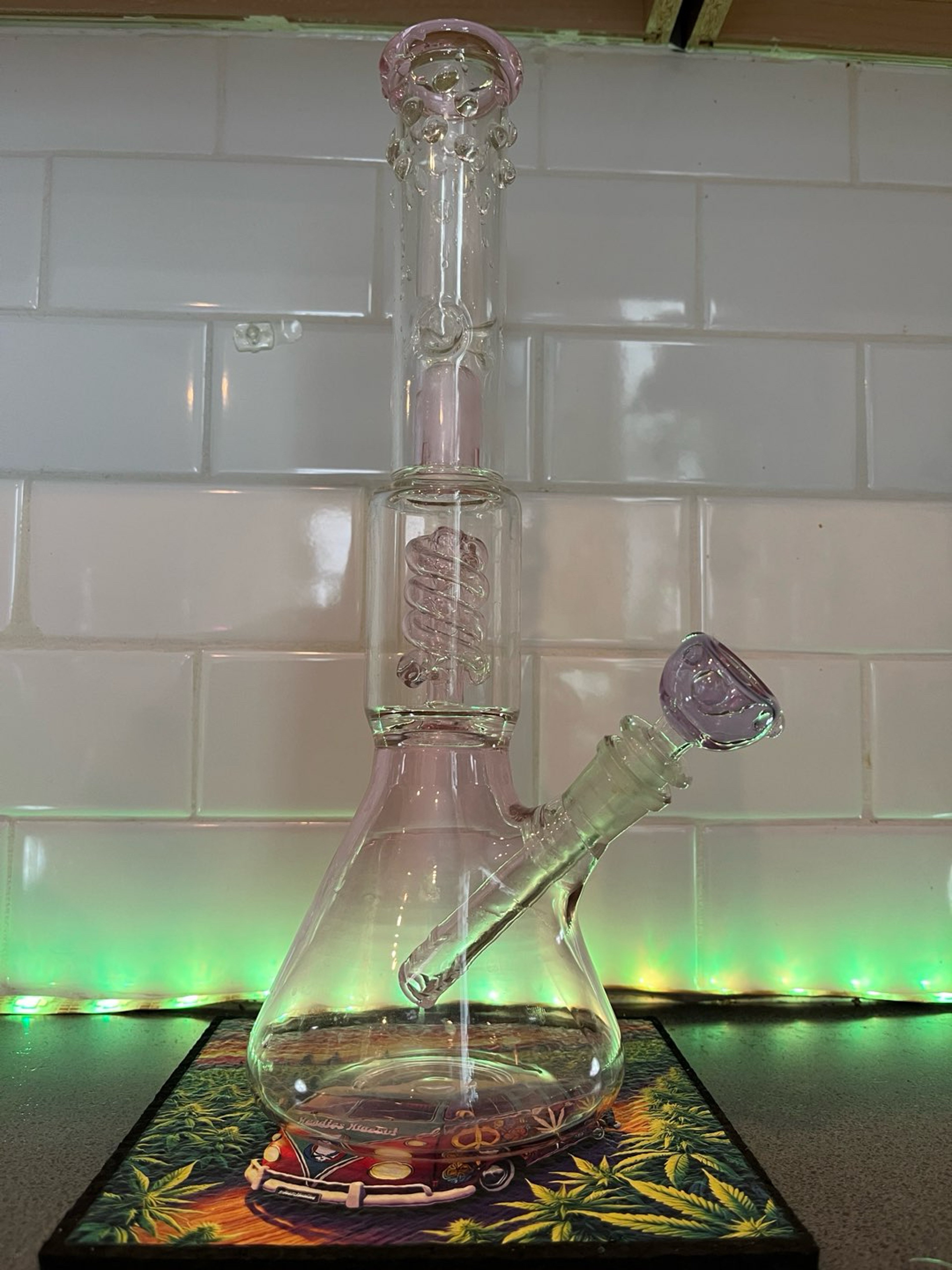 Percolated pink beaker image 0