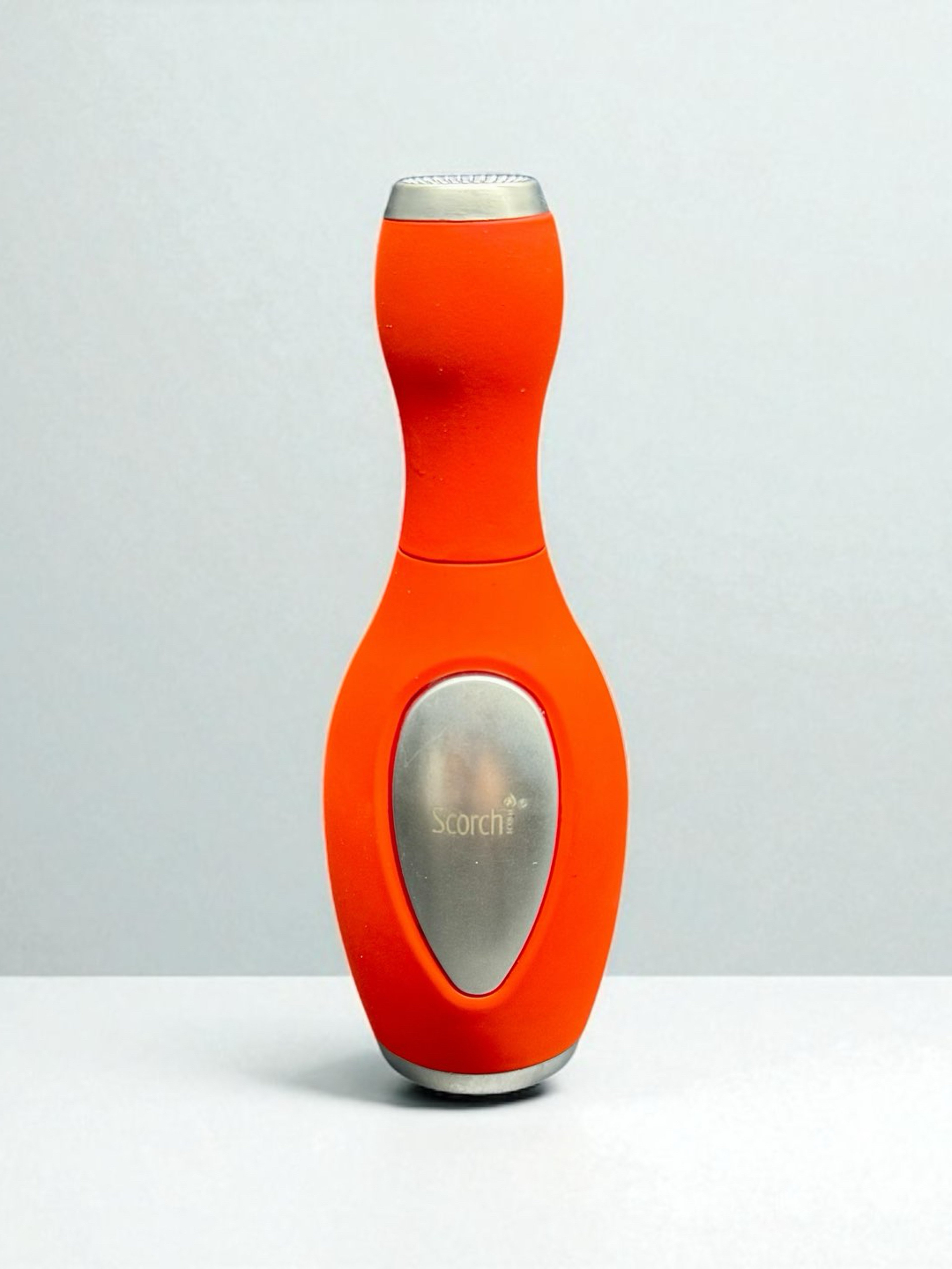 Scorch Torch 61523 – 4” Orange Bowling Pin Single Flame Refillable Butane Torch Lighter Powerful Flame image 0