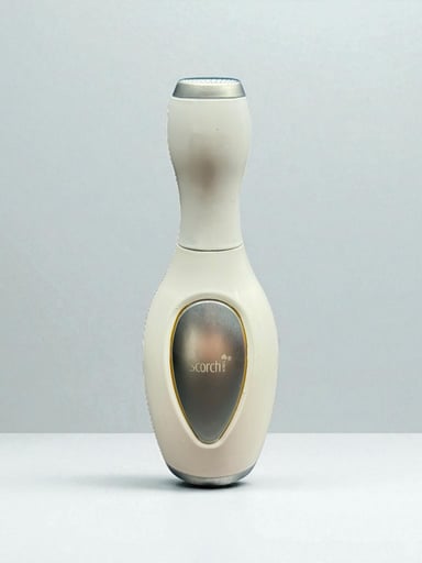Preview pic of Scorch Torch 61523 – 4” White Bowling Pin Single Flame Refillable Butane Torch Lighter Powerful Flame