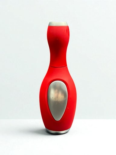 Preview pic of Scorch Torch 61523 – 4” Red Bowling Pin Single Flame Refillable Butane Torch Lighter Powerful Flame