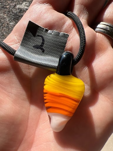 Preview pic of Candy corn pendie