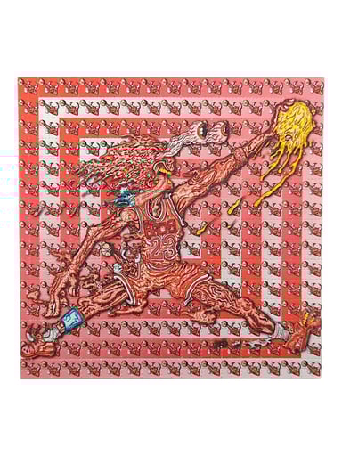 Preview pic of Aaron Brooks x Vincent Gordon (Melty Bros) "Melty Jumpman" Blotter Print