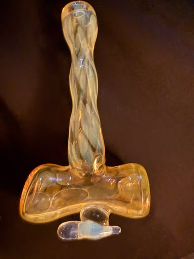 Preview pic of Rollinglass Gold and silver fume hammer