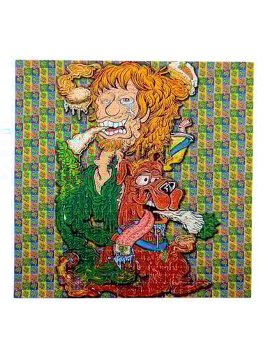 Preview pic of Aaron Brooks x Vincent Gordon (Melty Bros) "Shaggy Scooby" Blotter Print