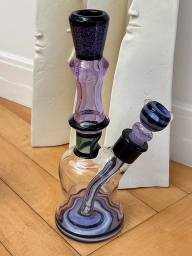 Preview pic of Sheep Glass Mini Rig – Signed & Dated – 14mm w/ Matching Slide