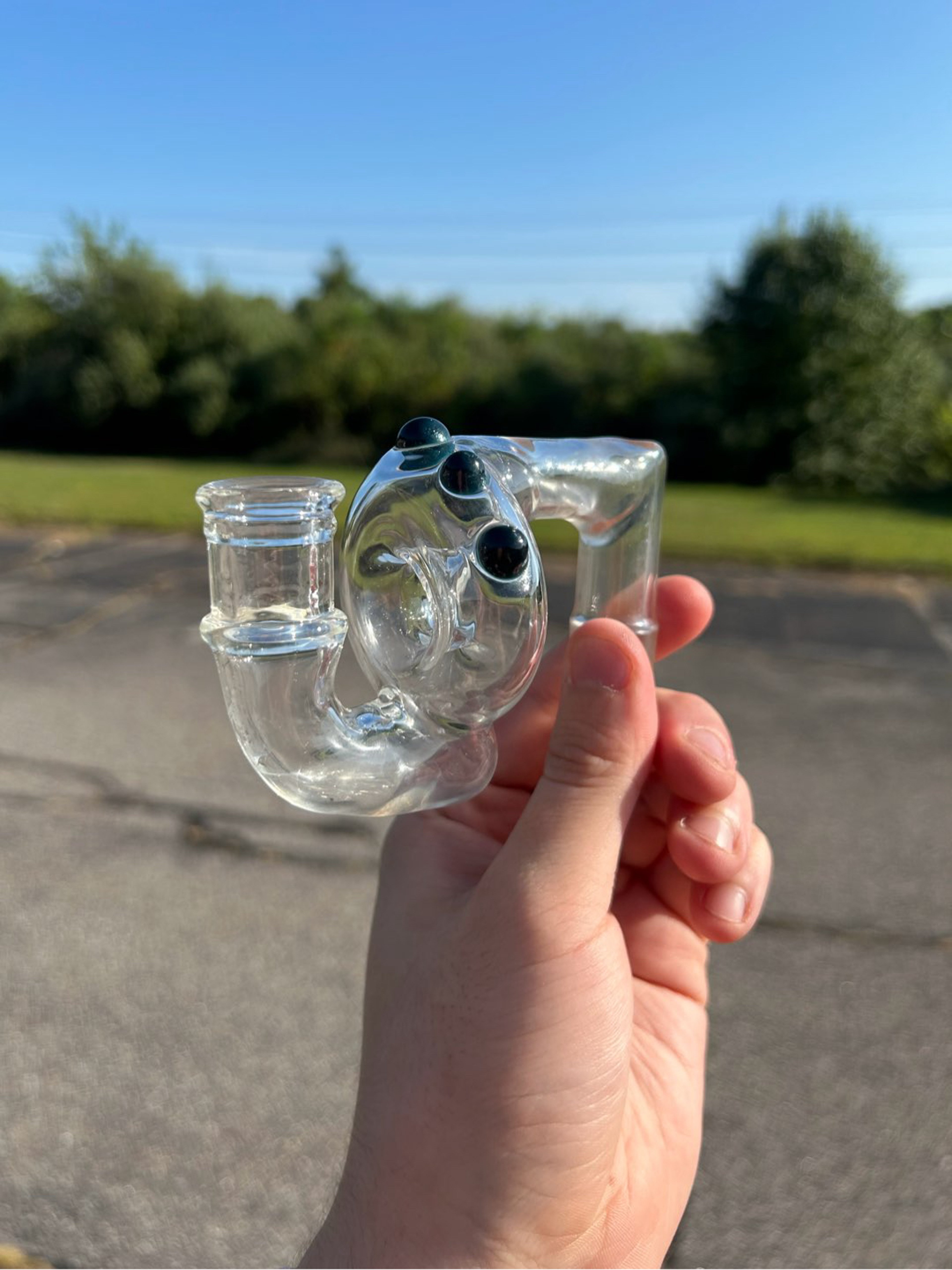 Preview pic of 18 to 14 Hologram Glass Adapter Dry Ash Catcher