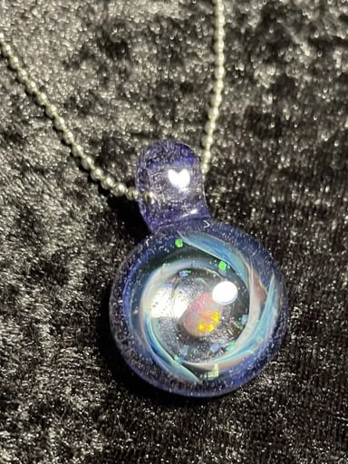 Preview pic of Galaxy Pendant W/ Crushed Opals