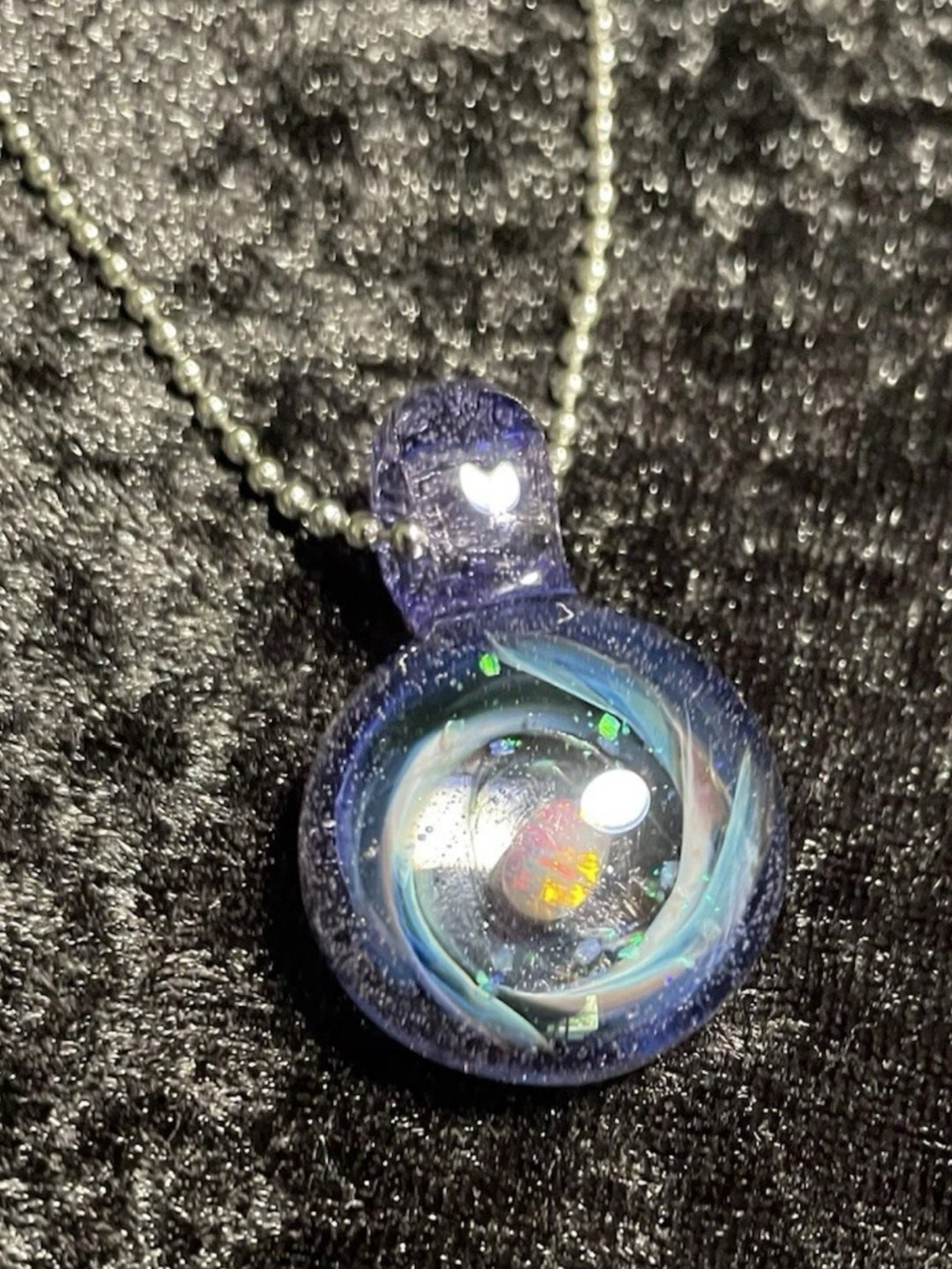 Preview pic of Galaxy Pendant W/ Crushed Opals