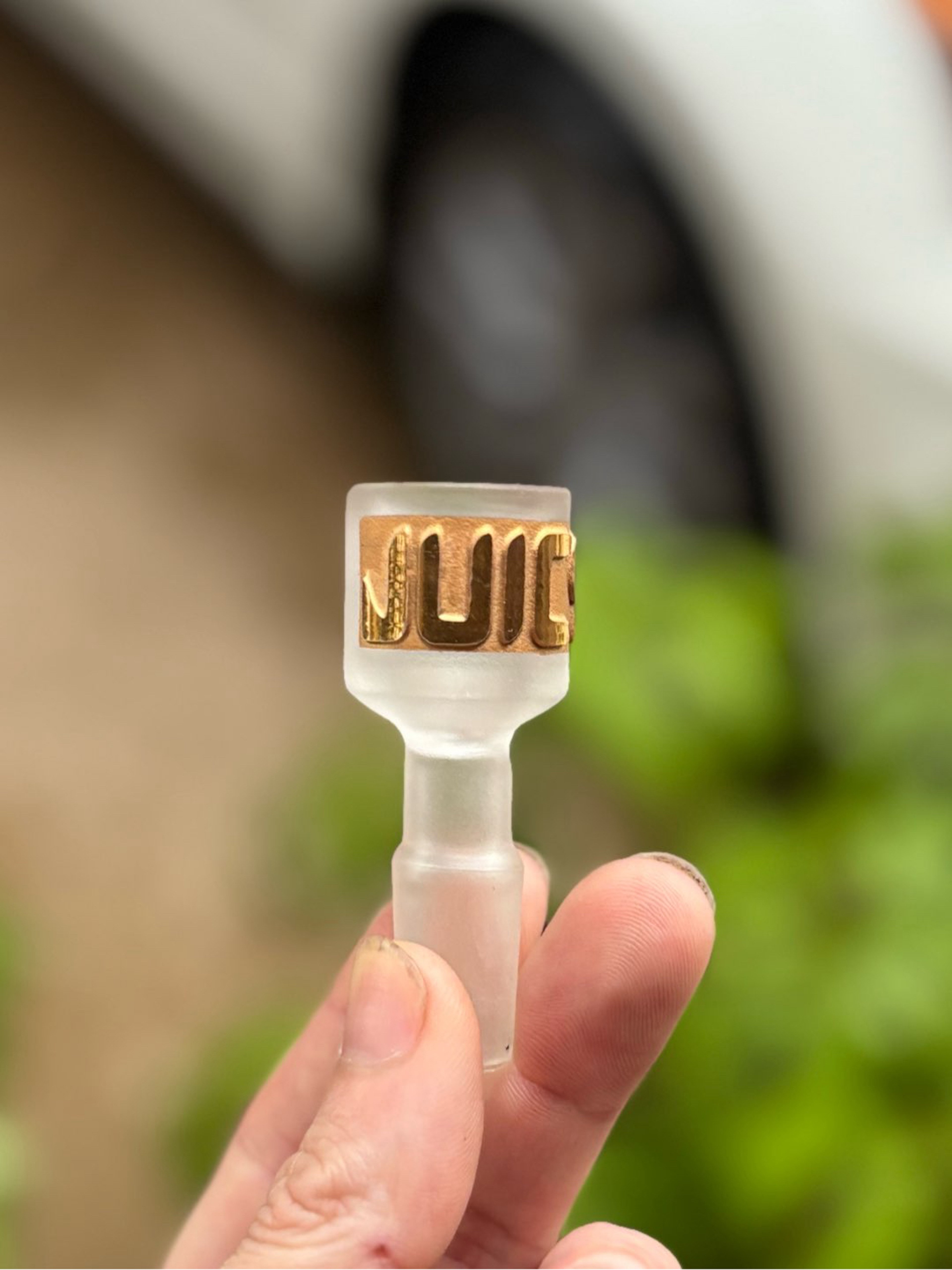 Preview pic of Fully Sandblasted Embossed Gold JUICY J BowlSlide