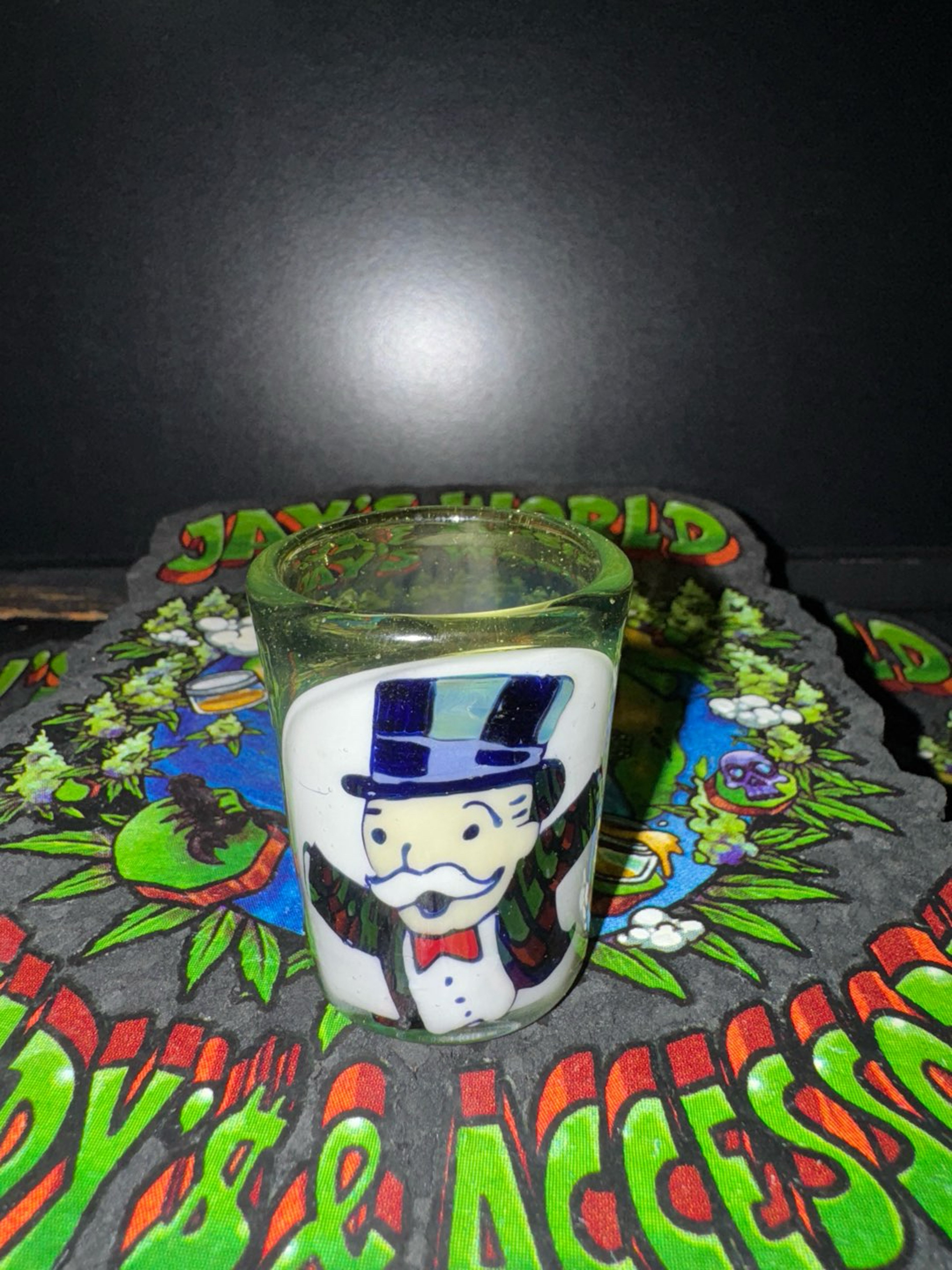 Monopoly man shot glass image 0